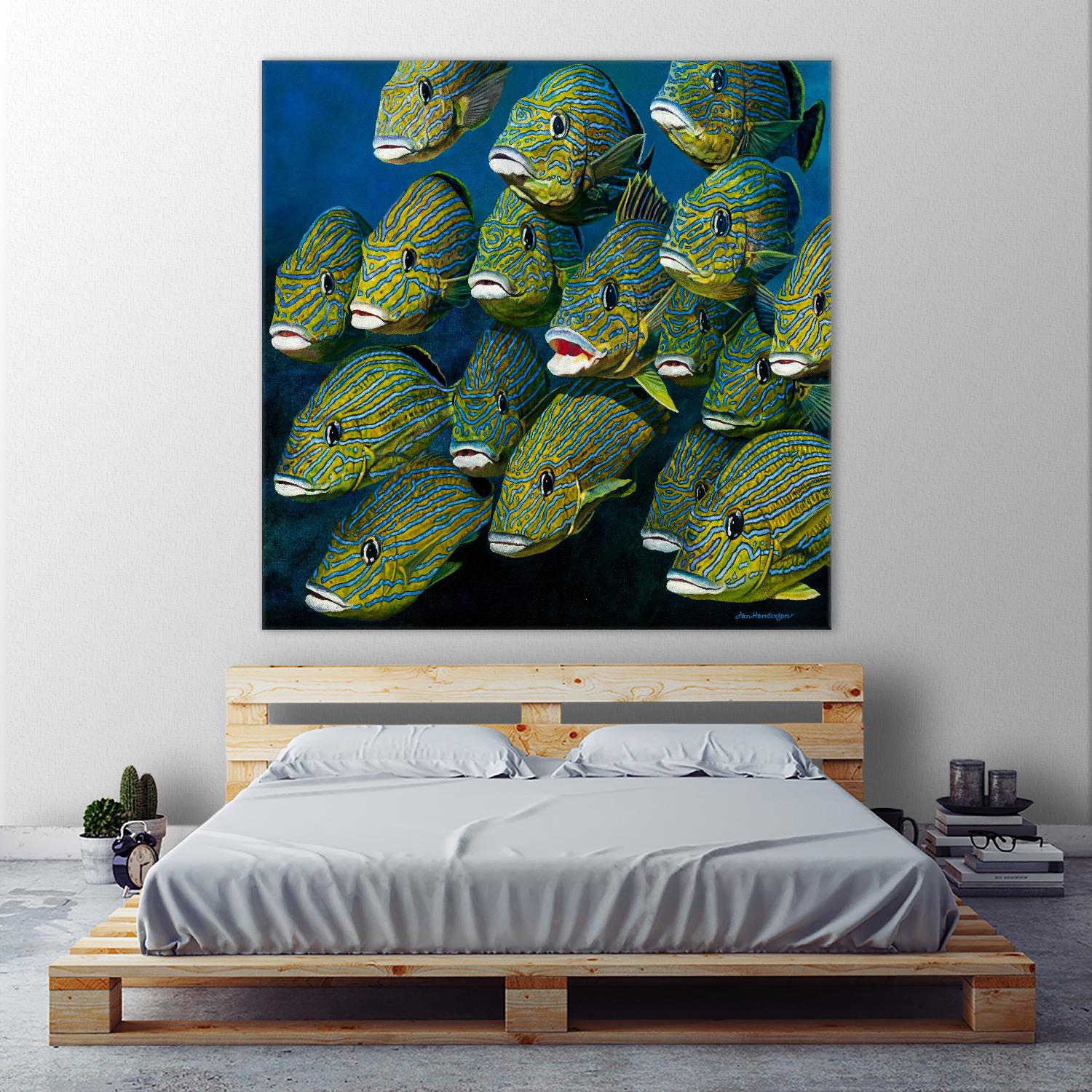 Shoal of Grunts by Jan Henderson on GIANT ART - multicolor animals