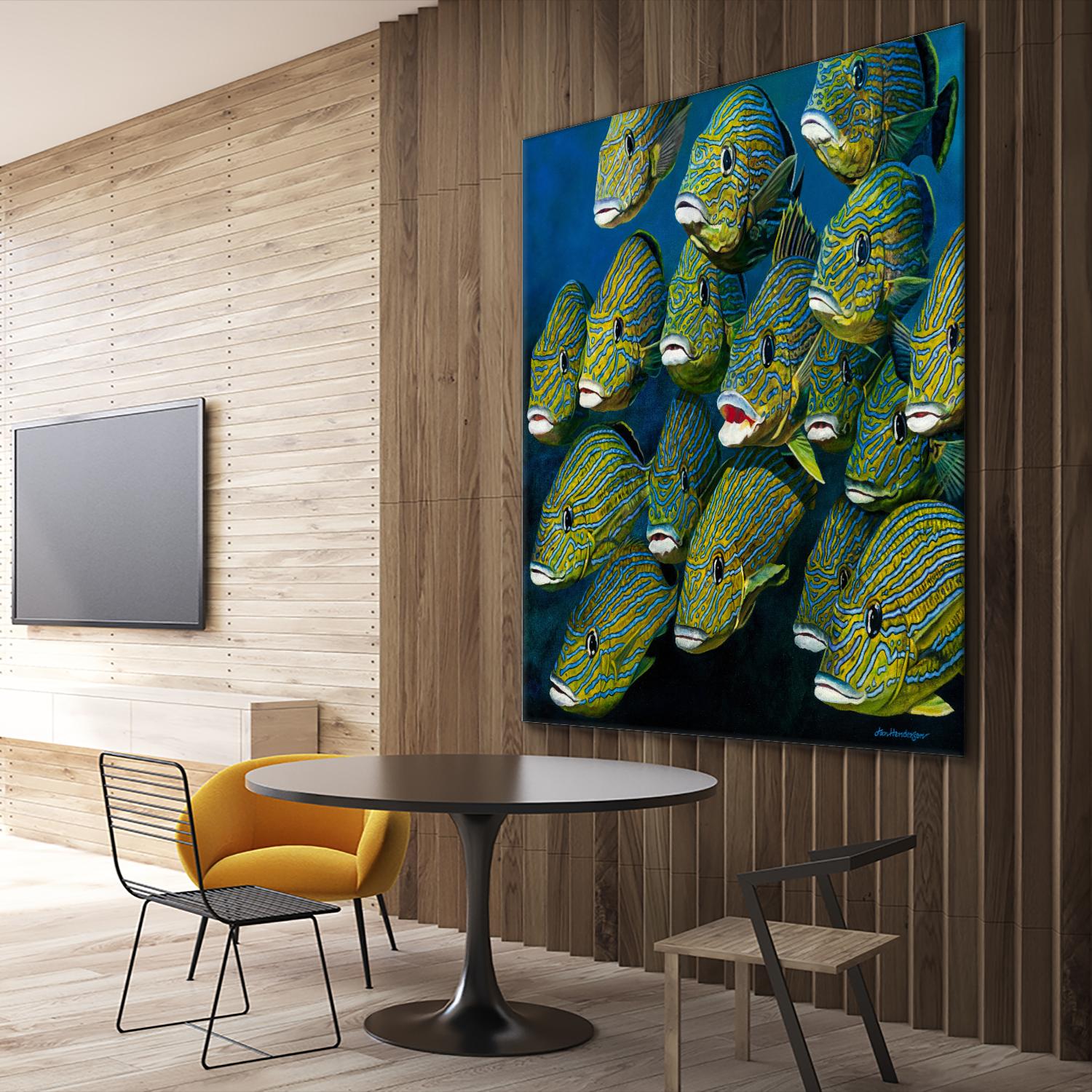 Shoal of Grunts by Jan Henderson on GIANT ART - multicolor animals