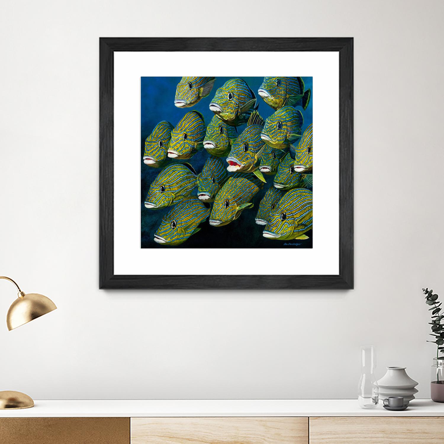 Shoal of Grunts by Jan Henderson on GIANT ART - multicolor animals