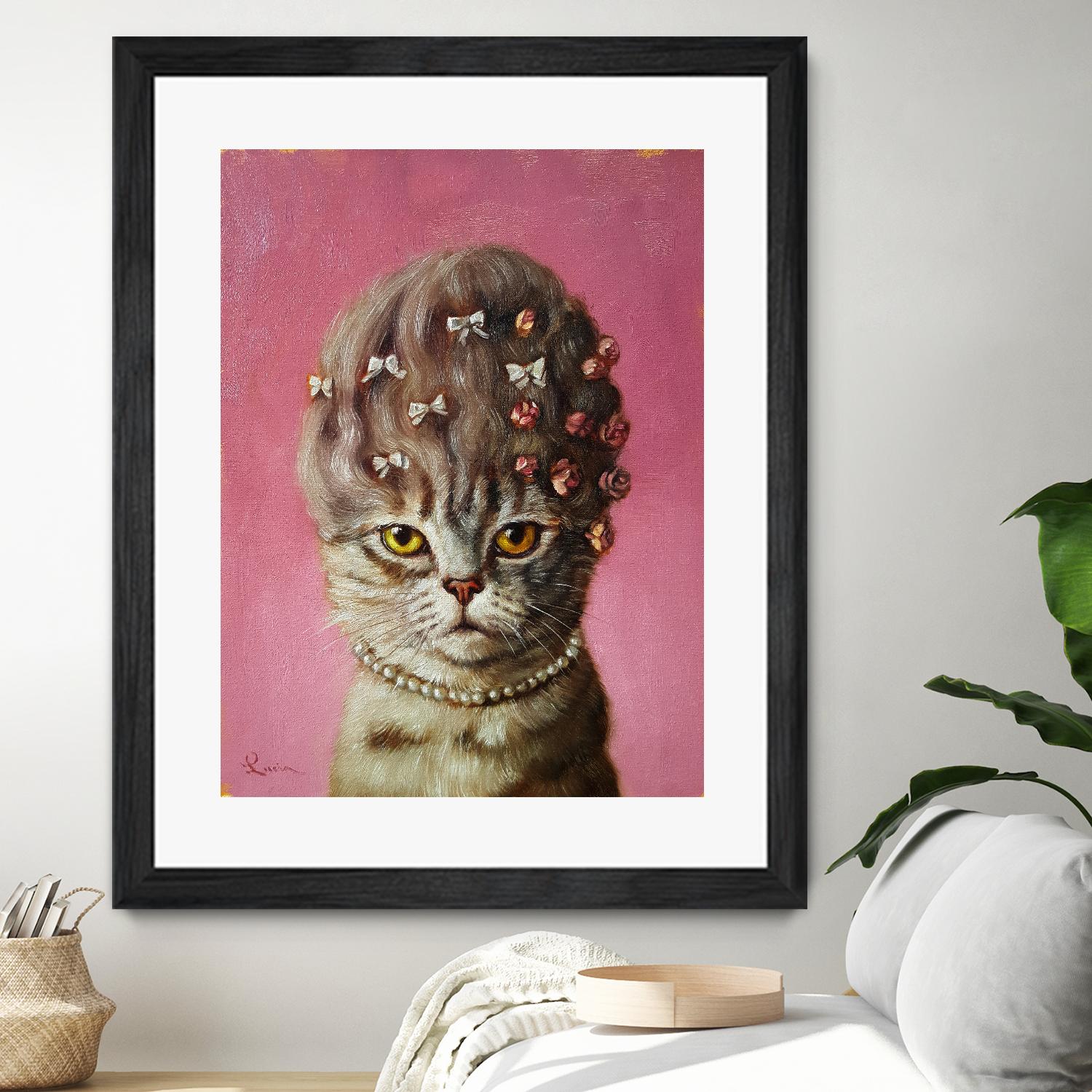 Marie Catoinette by Lucia Heffernan on GIANT ART - multicolor urban/pop surrealism; animals