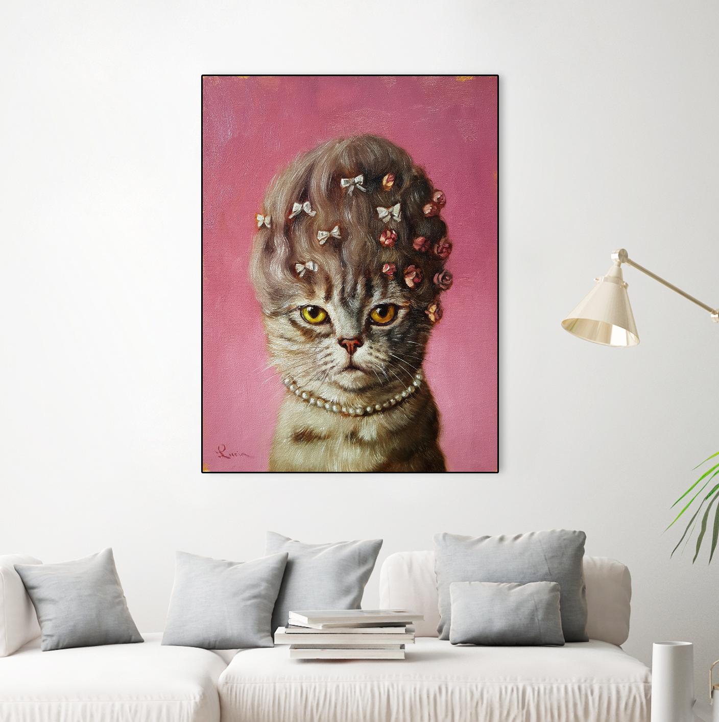 Marie Catoinette by Lucia Heffernan on GIANT ART - multicolor urban/pop surrealism; animals