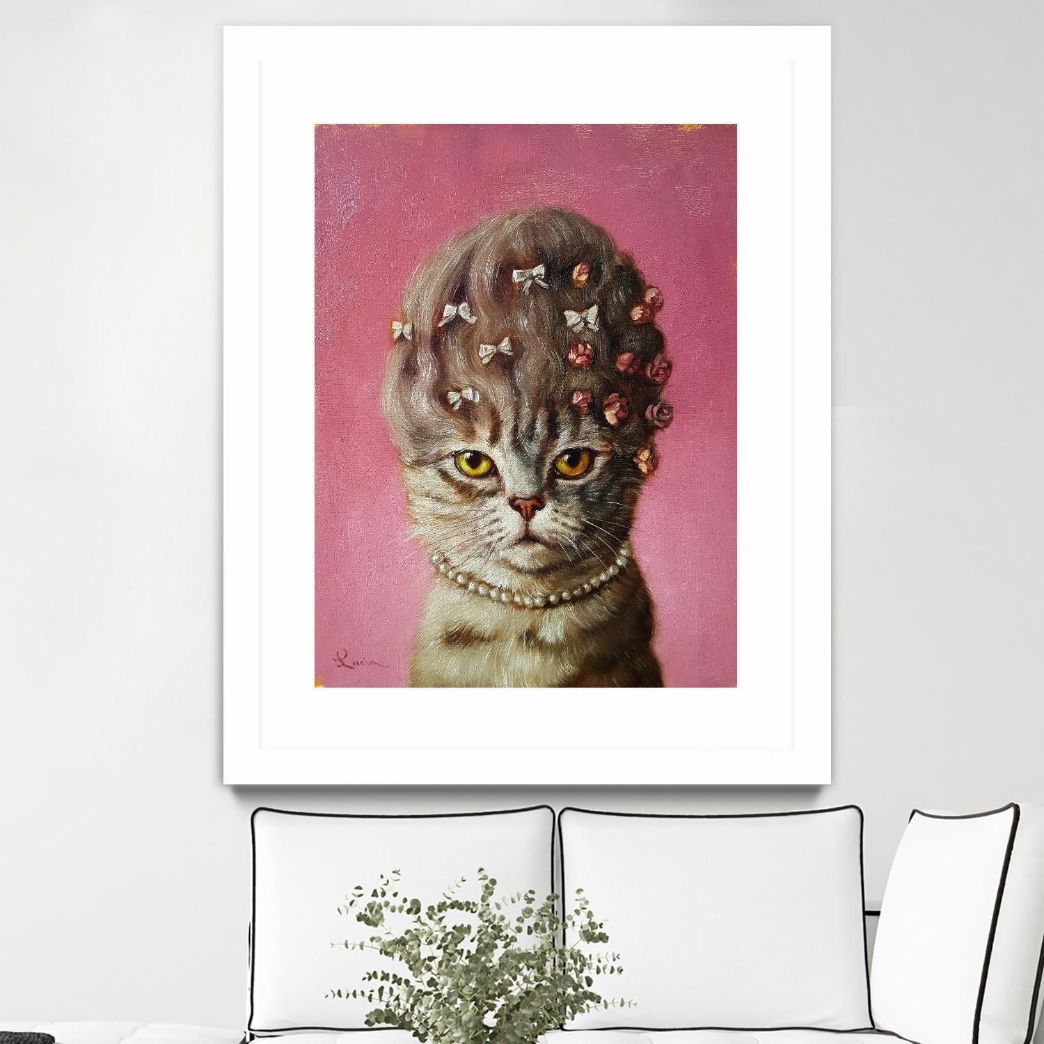 Marie Catoinette by Lucia Heffernan on GIANT ART - multicolor urban/pop surrealism; animals