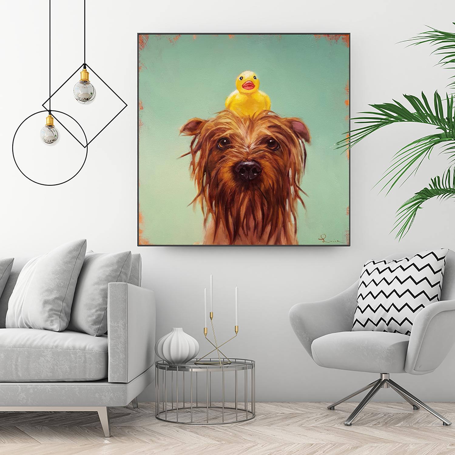 Bath Time by Lucia Heffernan on GIANT ART - multicolor urban/pop surrealism; animals