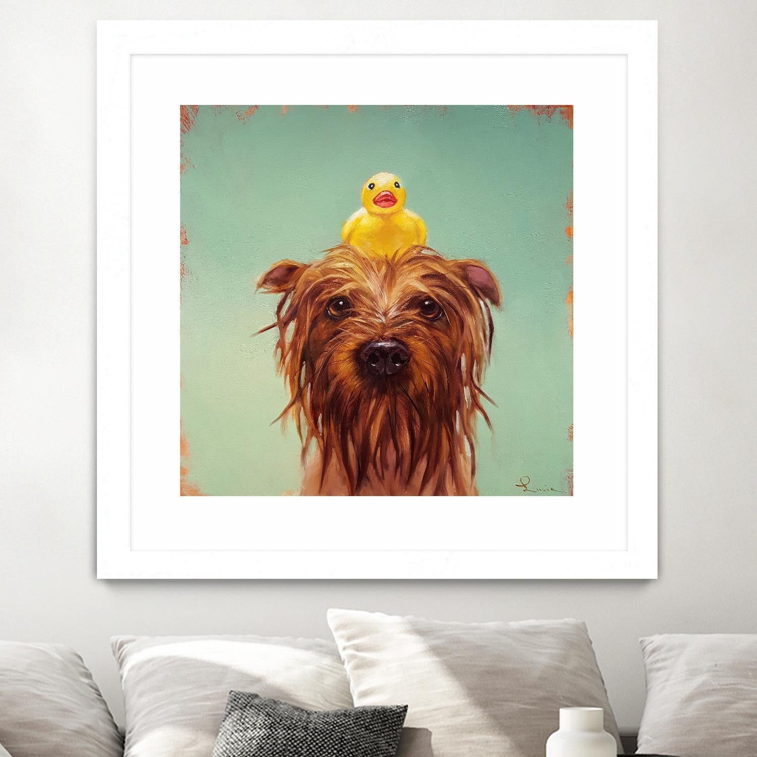 Bath Time by Lucia Heffernan on GIANT ART - multicolor urban/pop surrealism; animals