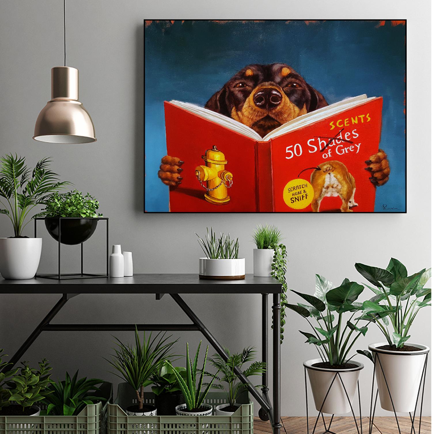 50 Scents of Grey by Lucia Heffernan on GIANT ART - multicolor urban/pop surrealism; animals