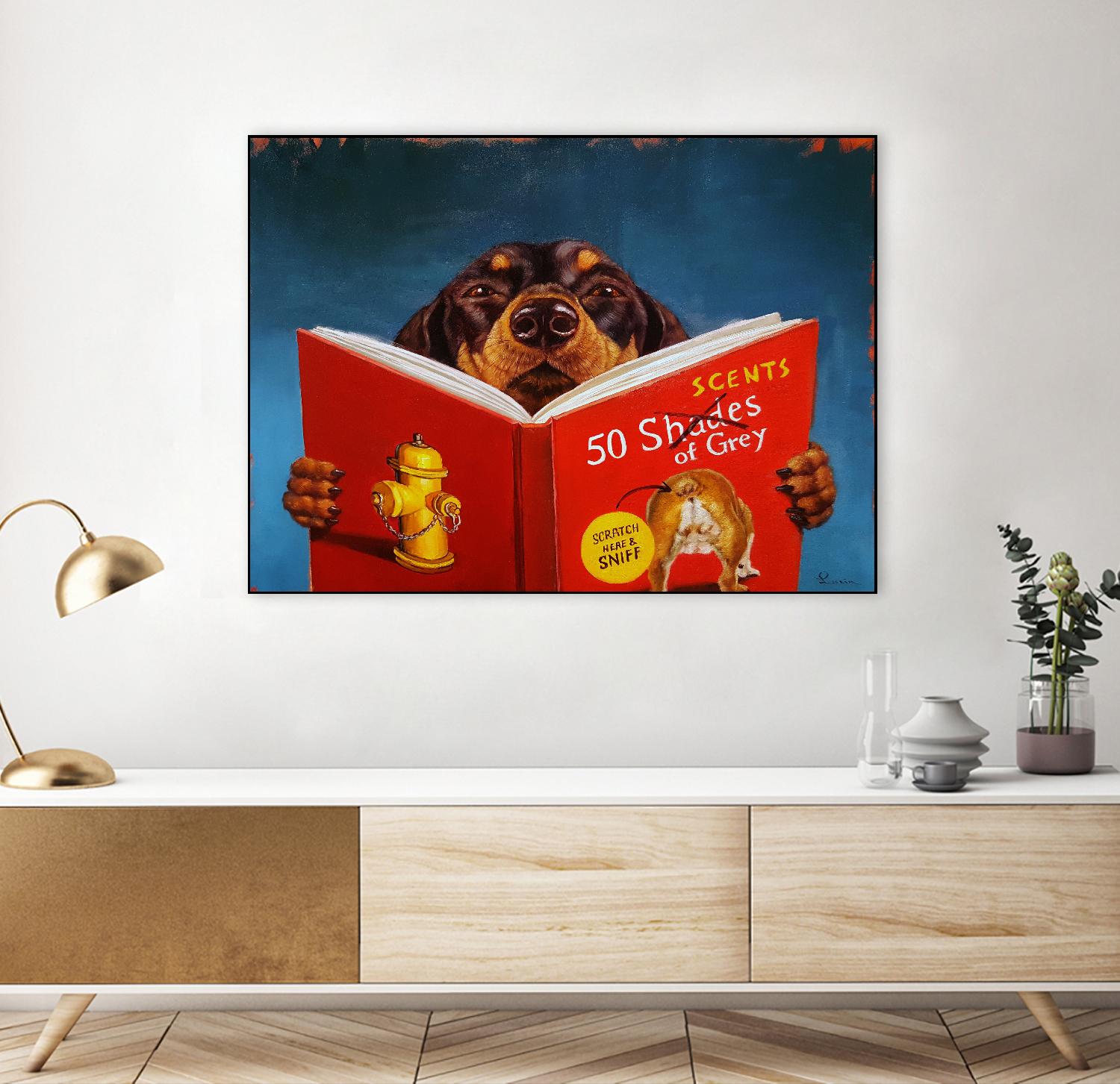 50 Scents of Grey by Lucia Heffernan on GIANT ART - multicolor urban/pop surrealism; animals