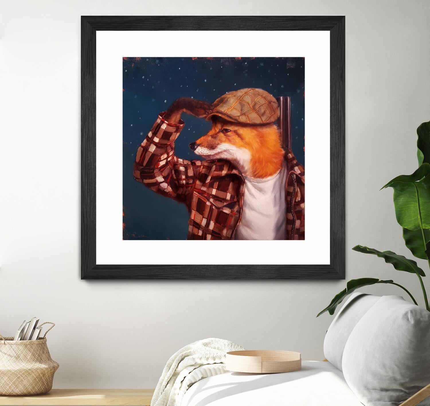 Fox Hunt by Lucia Heffernan on GIANT ART - multicolor urban/pop surrealism; animals