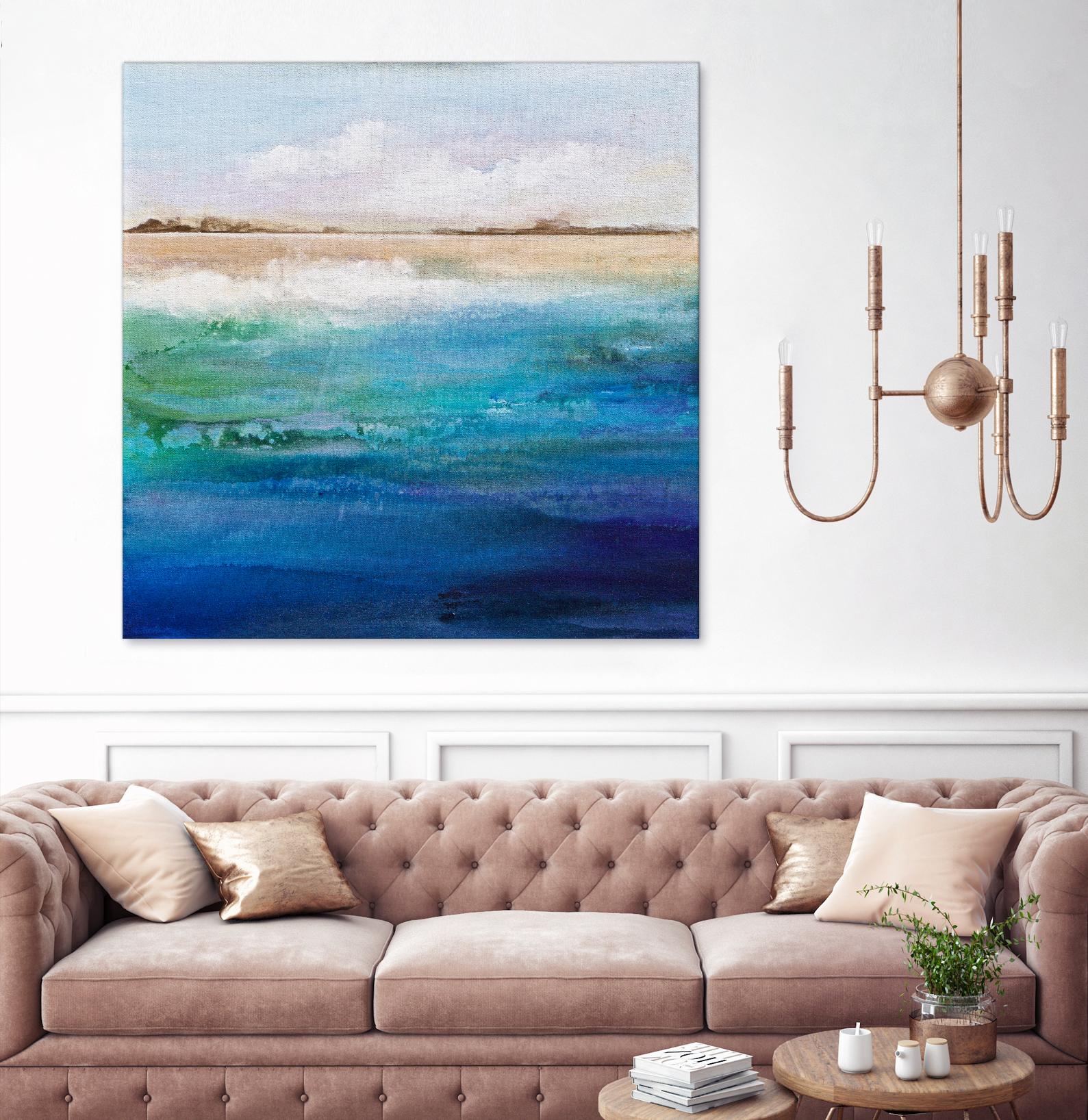Shoreline by Karen Hale on GIANT ART - multicolor coastal; landscapes
