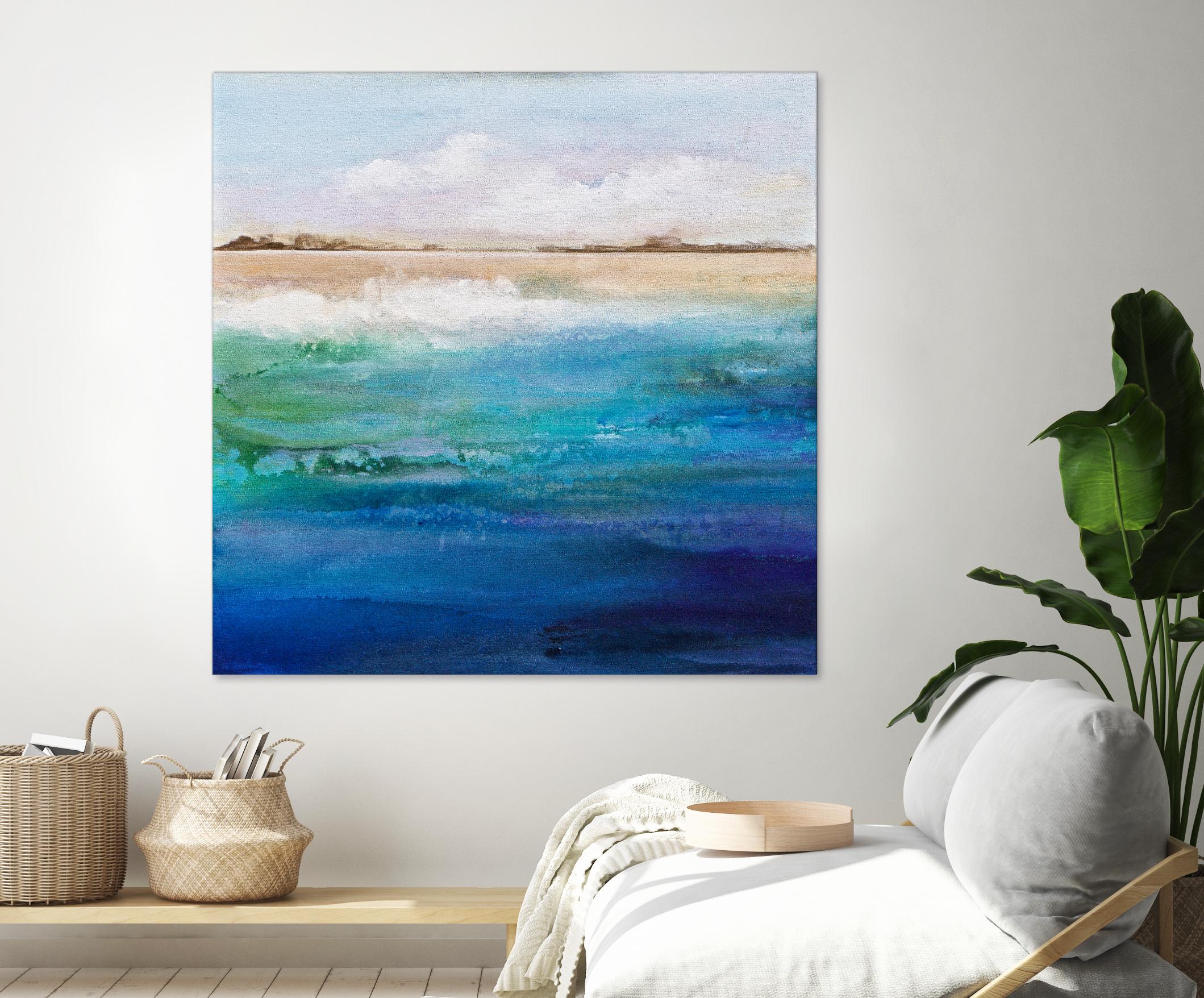 Shoreline by Karen Hale on GIANT ART - multicolor coastal; landscapes