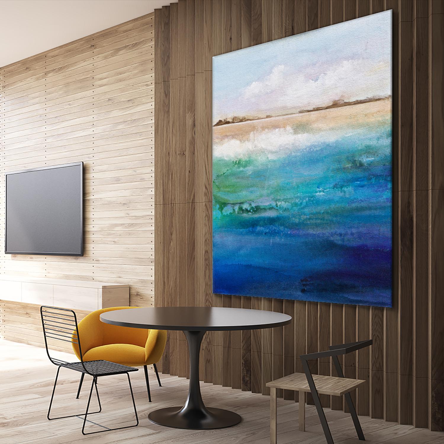 Shoreline by Karen Hale on GIANT ART - multicolor coastal; landscapes