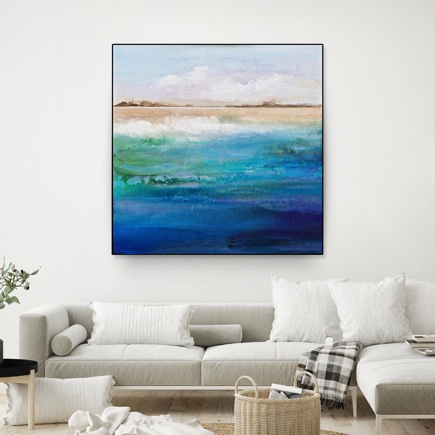 Shoreline by Karen Hale on GIANT ART - multicolor coastal; landscapes
