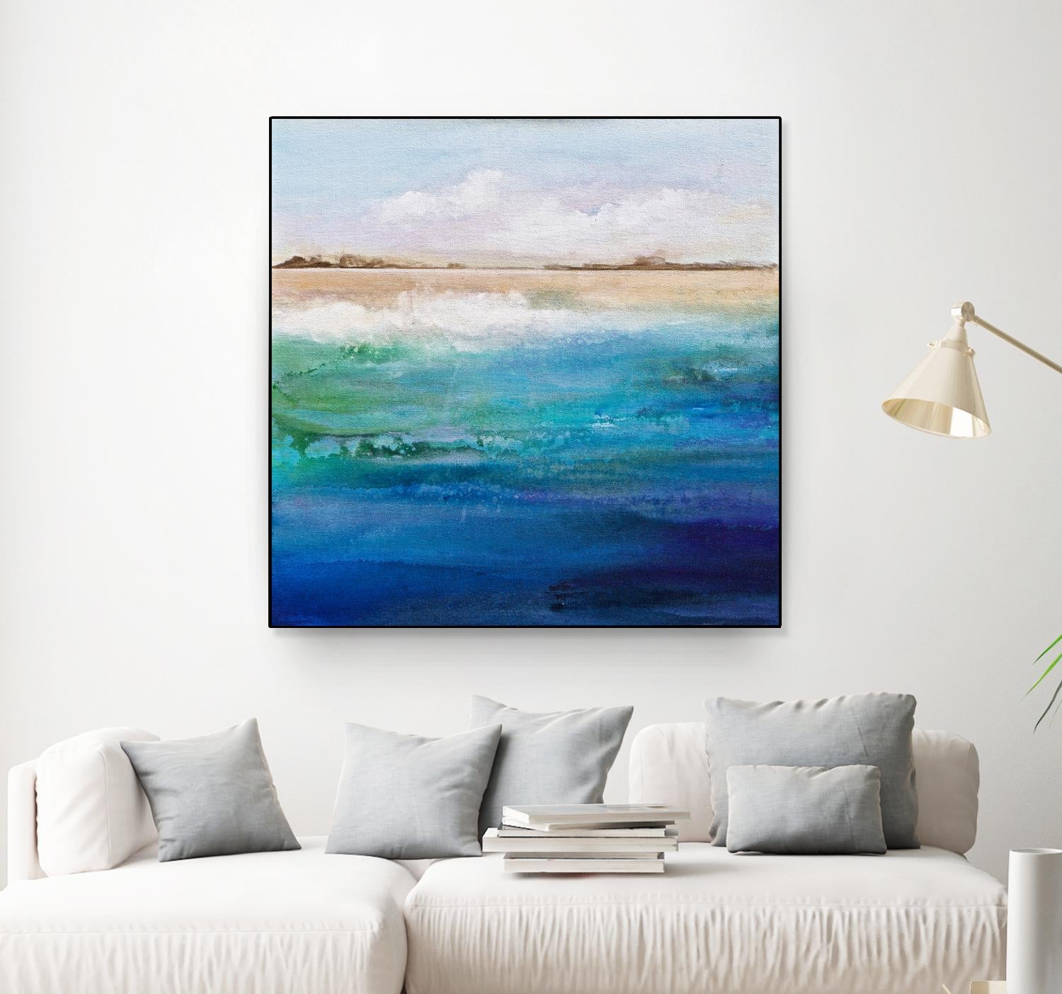 Shoreline by Karen Hale on GIANT ART - multicolor coastal; landscapes