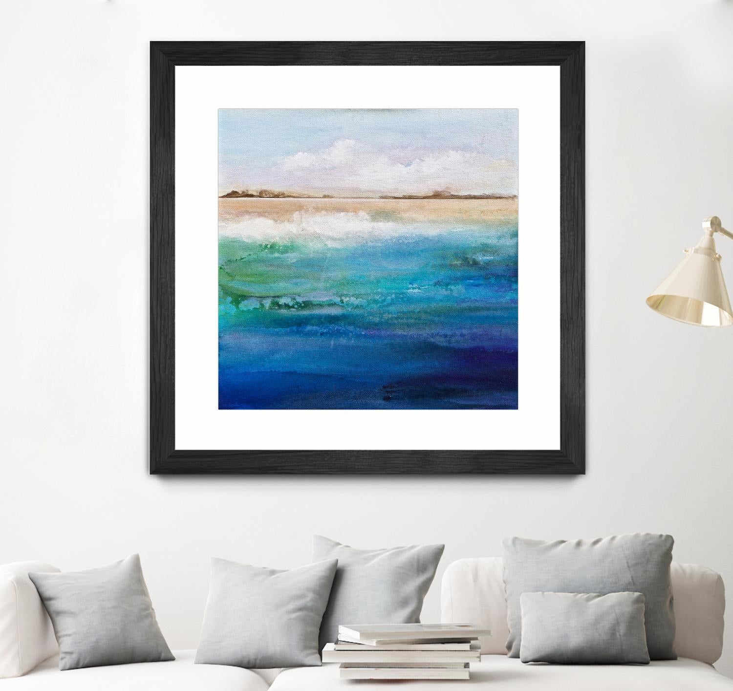 Shoreline by Karen Hale on GIANT ART - multicolor coastal; landscapes