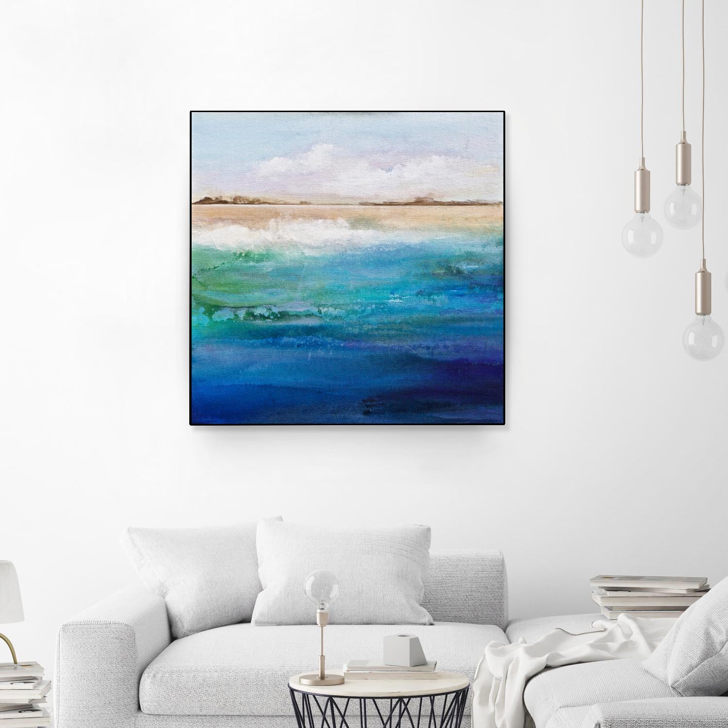 Shoreline by Karen Hale on GIANT ART - multicolor coastal; landscapes