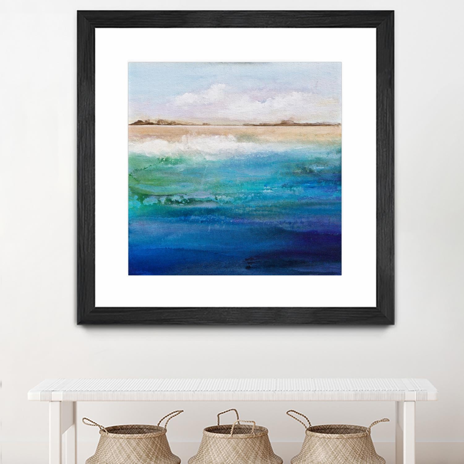 Shoreline by Karen Hale on GIANT ART - multicolor coastal; landscapes