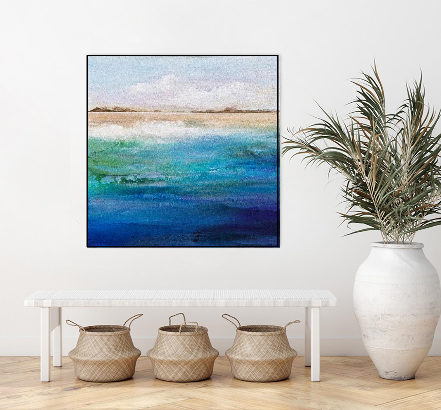 Shoreline by Karen Hale on GIANT ART - multicolor coastal; landscapes