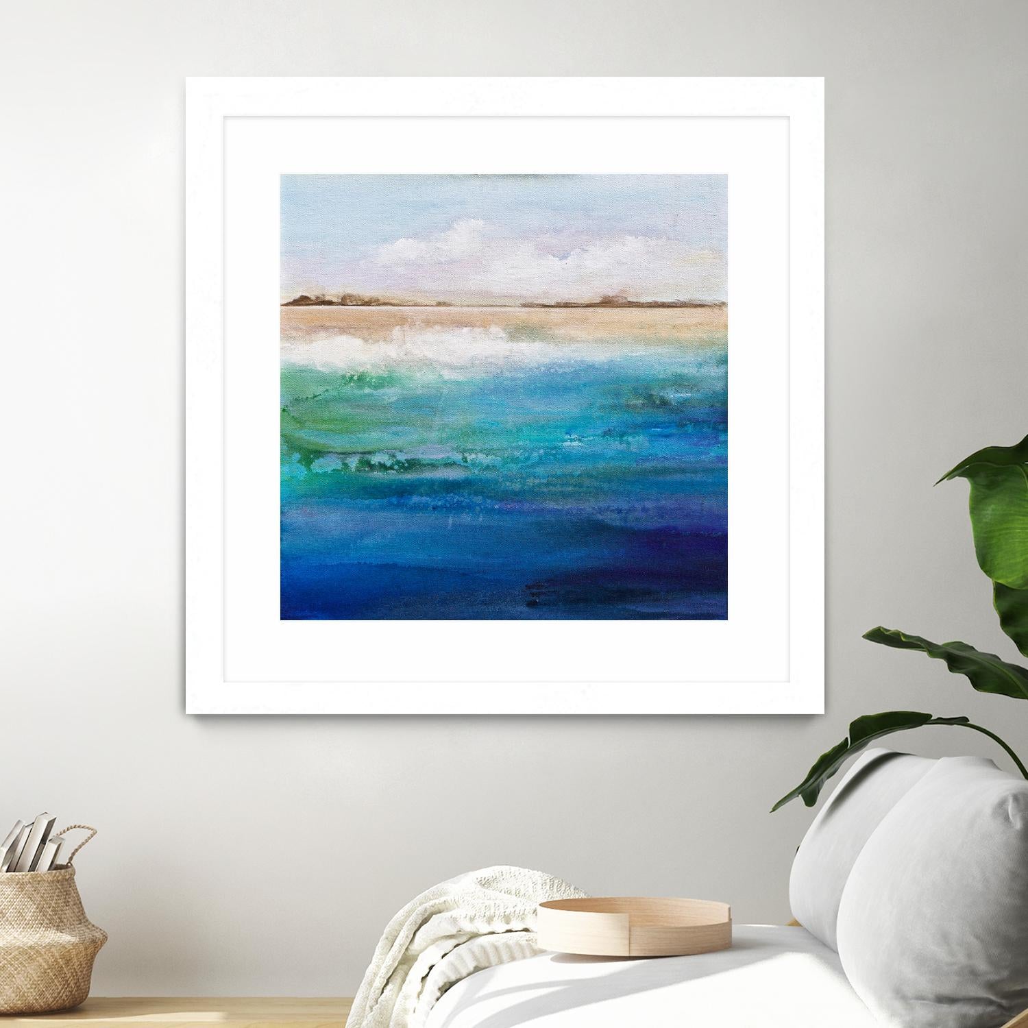 Shoreline by Karen Hale on GIANT ART - multicolor coastal; landscapes