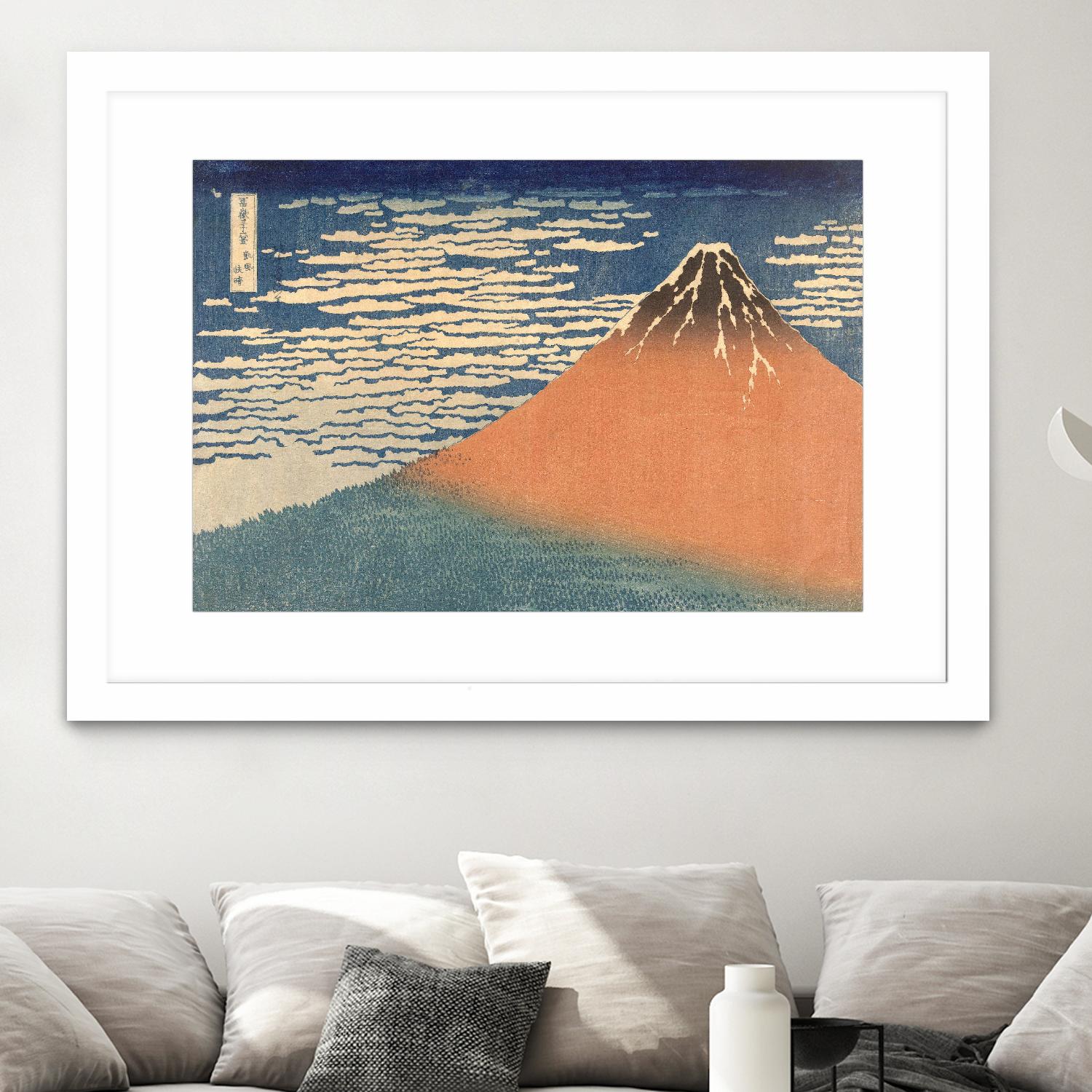 Fine Wind, Clear Morning (Gaifu Kaisei), 1832 by Katsushika Hokusai on GIANT ART - masters landscapes