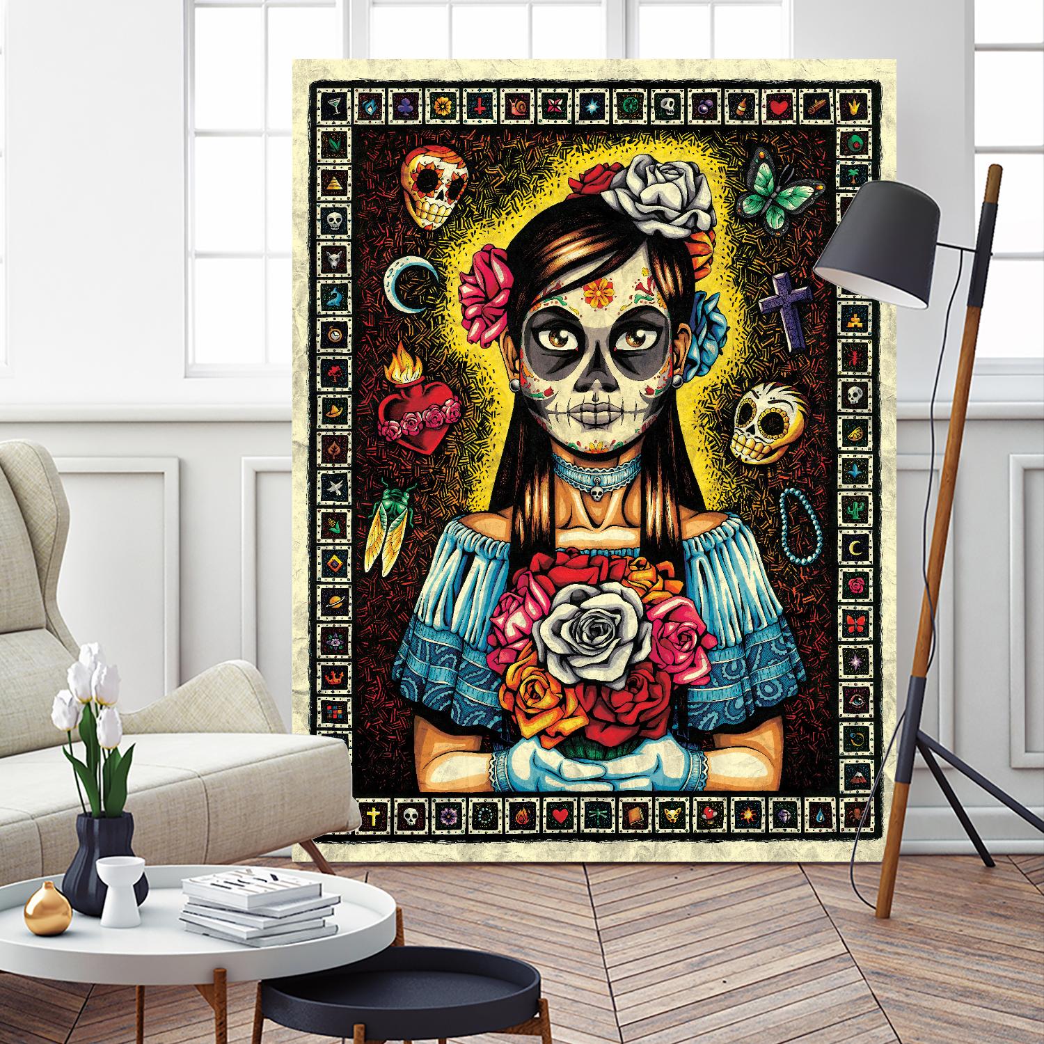 Muerta by Nicholas Ivins on GIANT ART - multicolor urban/pop surrealism; ethnic