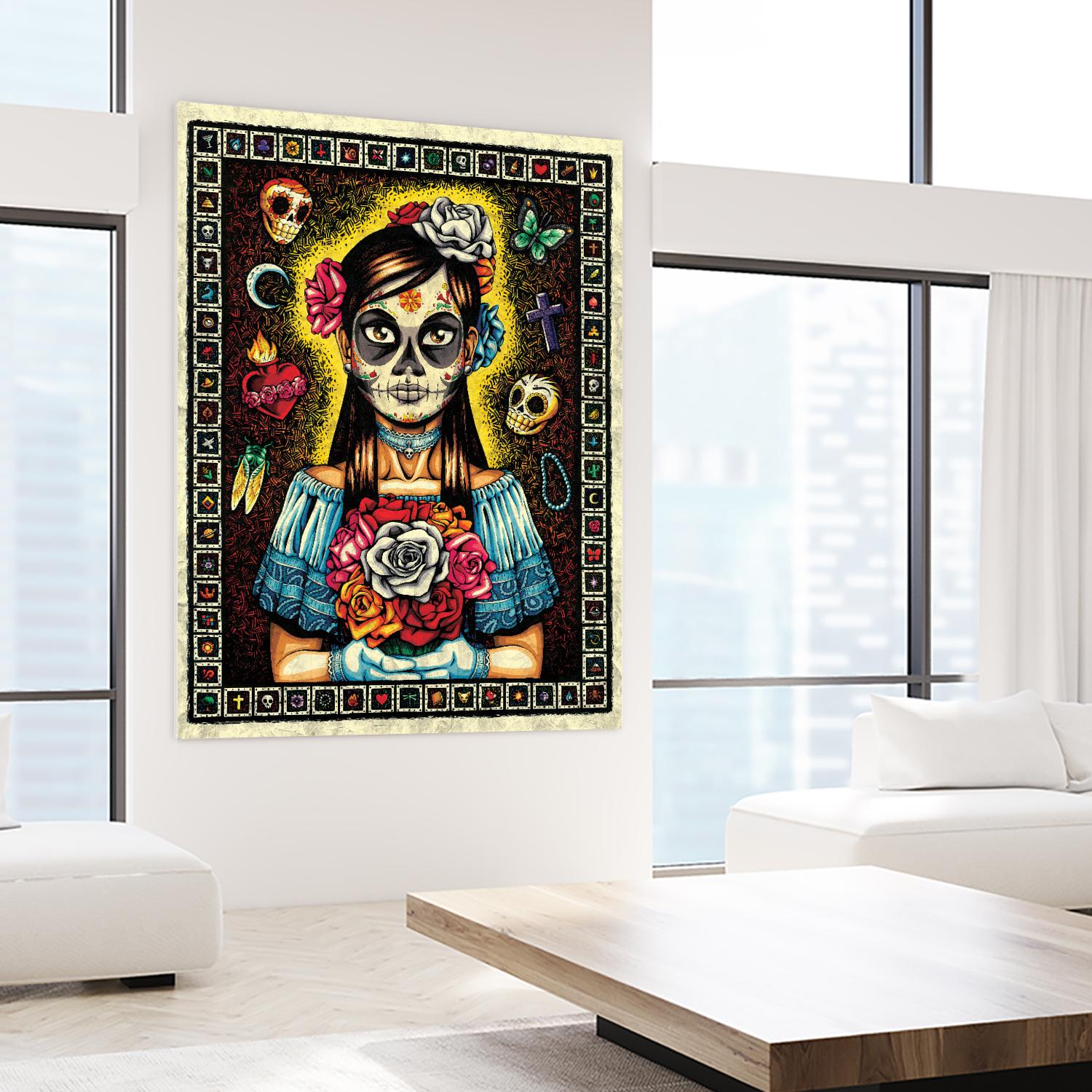 Muerta by Nicholas Ivins on GIANT ART - multicolor urban/pop surrealism; ethnic