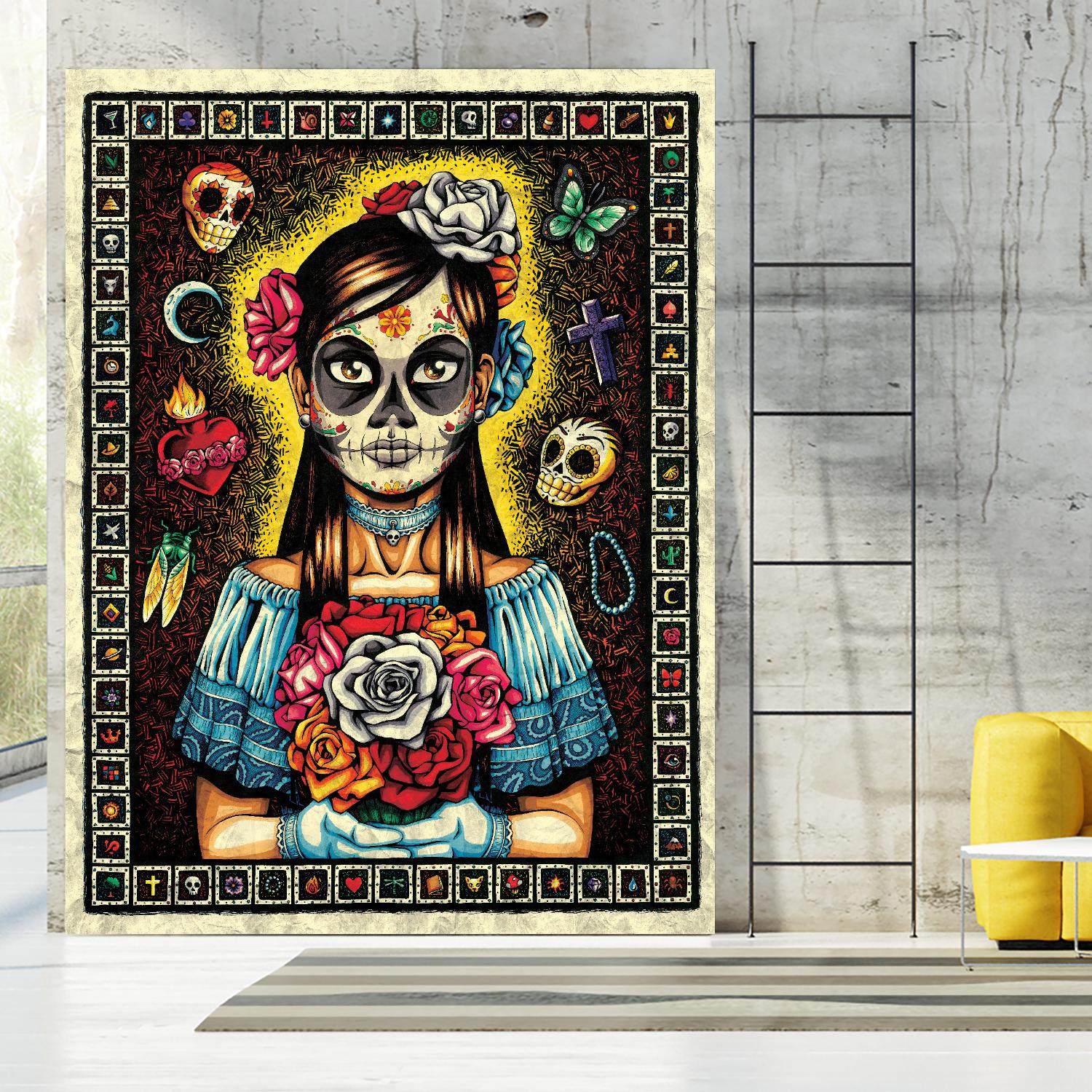 Muerta by Nicholas Ivins on GIANT ART - multicolor urban/pop surrealism; ethnic