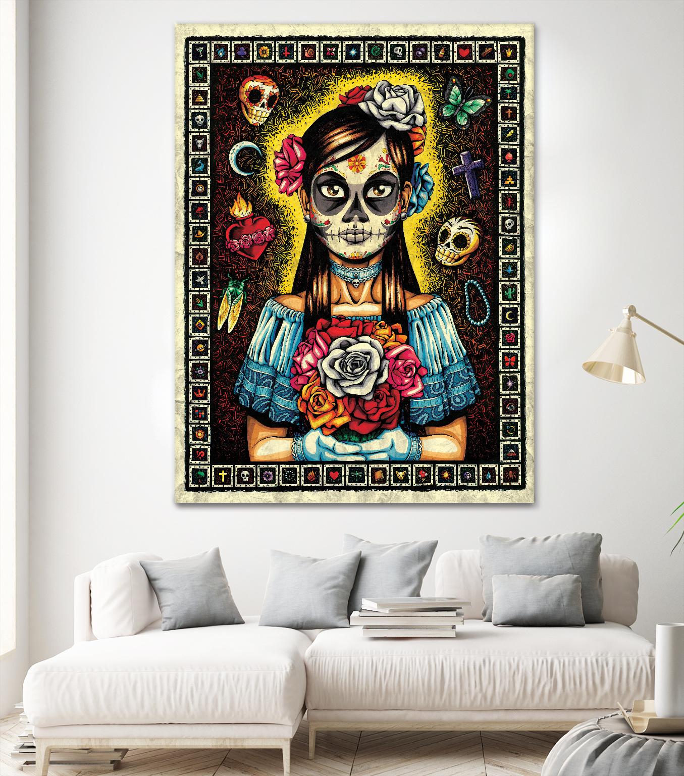 Muerta by Nicholas Ivins on GIANT ART - multicolor urban/pop surrealism; ethnic