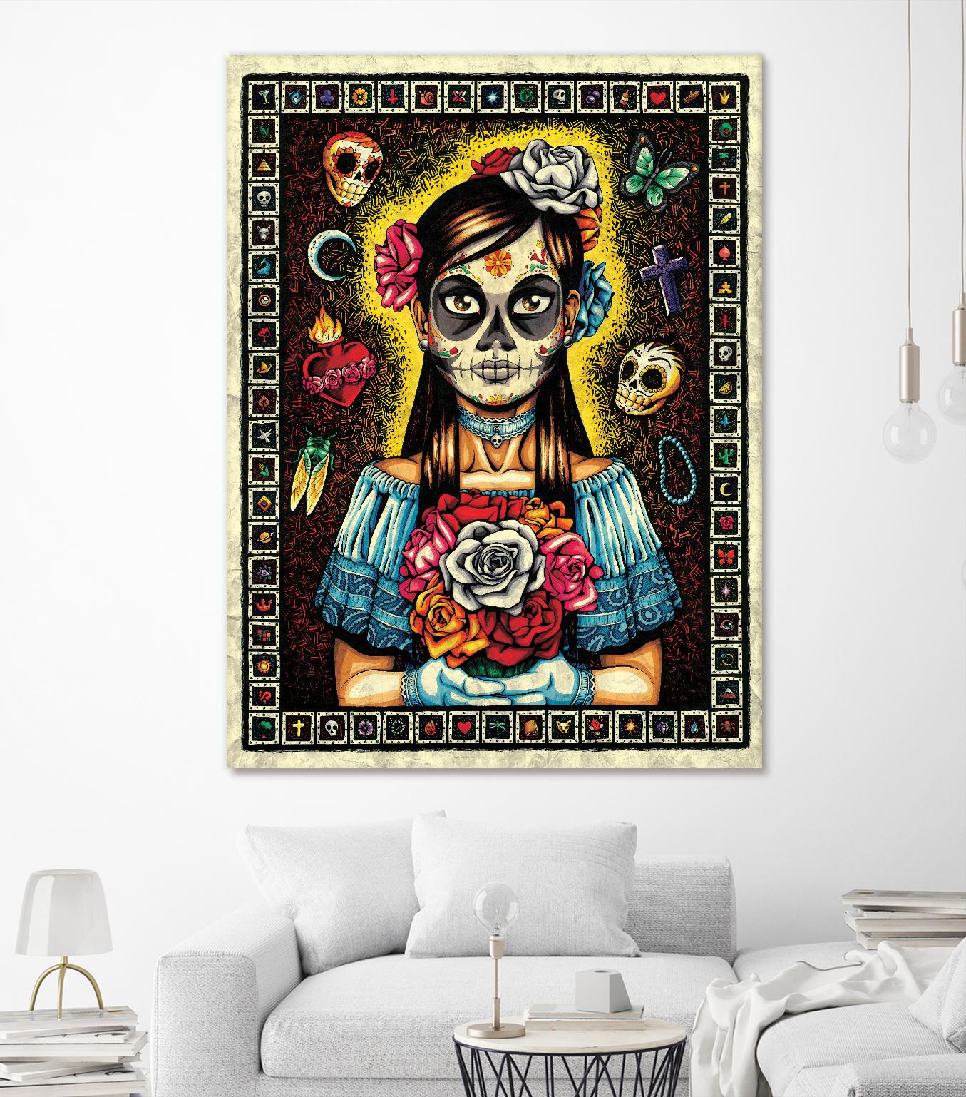 Muerta by Nicholas Ivins on GIANT ART - multicolor urban/pop surrealism; ethnic
