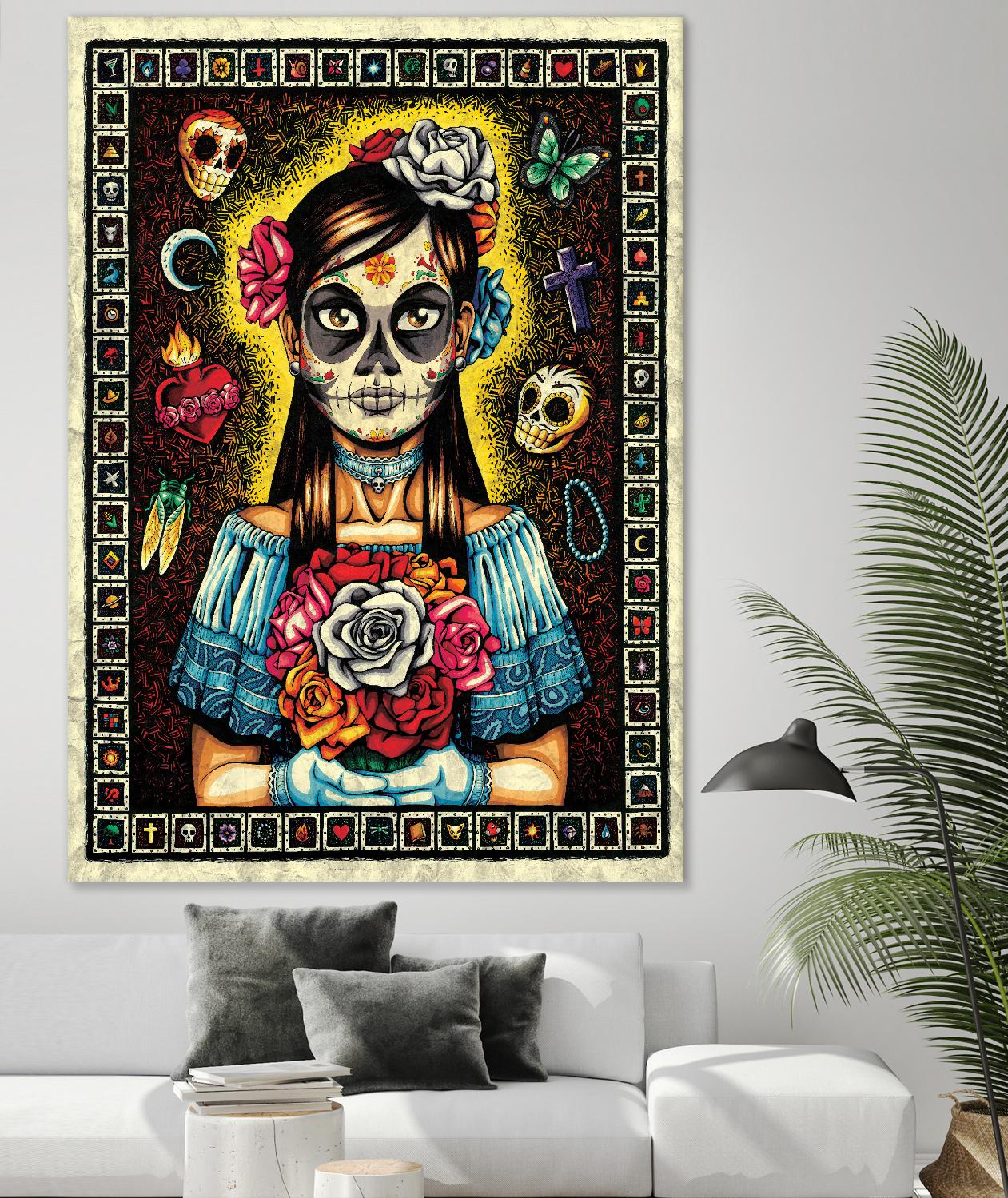 Muerta by Nicholas Ivins on GIANT ART - multicolor urban/pop surrealism; ethnic