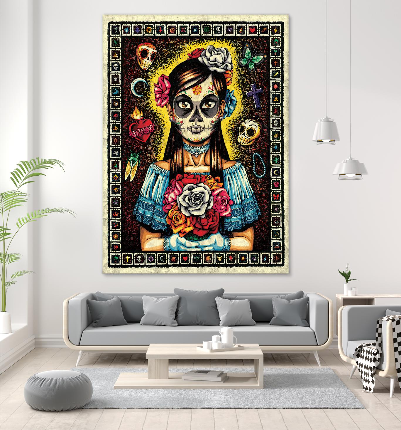 Muerta by Nicholas Ivins on GIANT ART - multicolor urban/pop surrealism; ethnic
