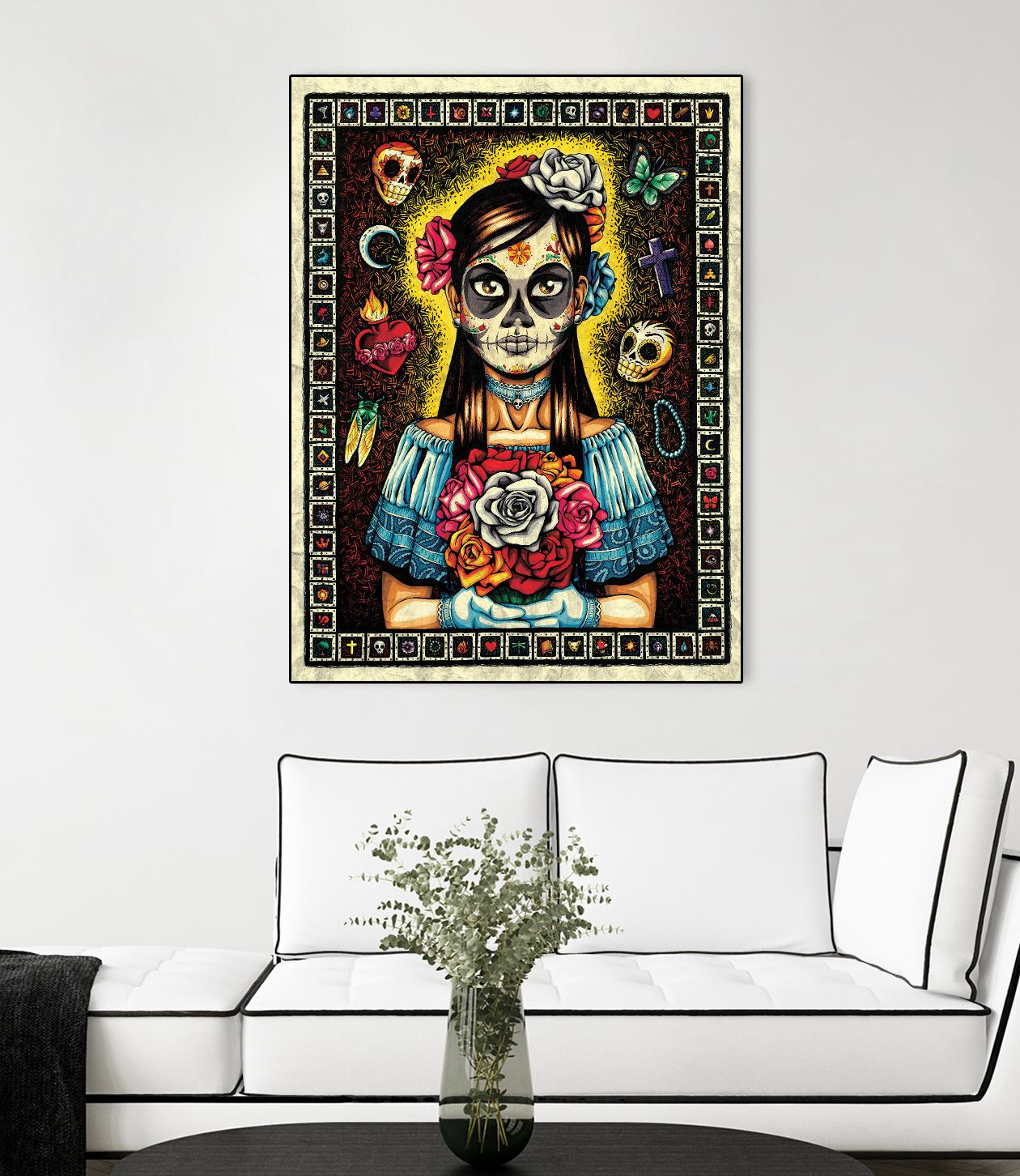 Muerta by Nicholas Ivins on GIANT ART - multicolor urban/pop surrealism; ethnic