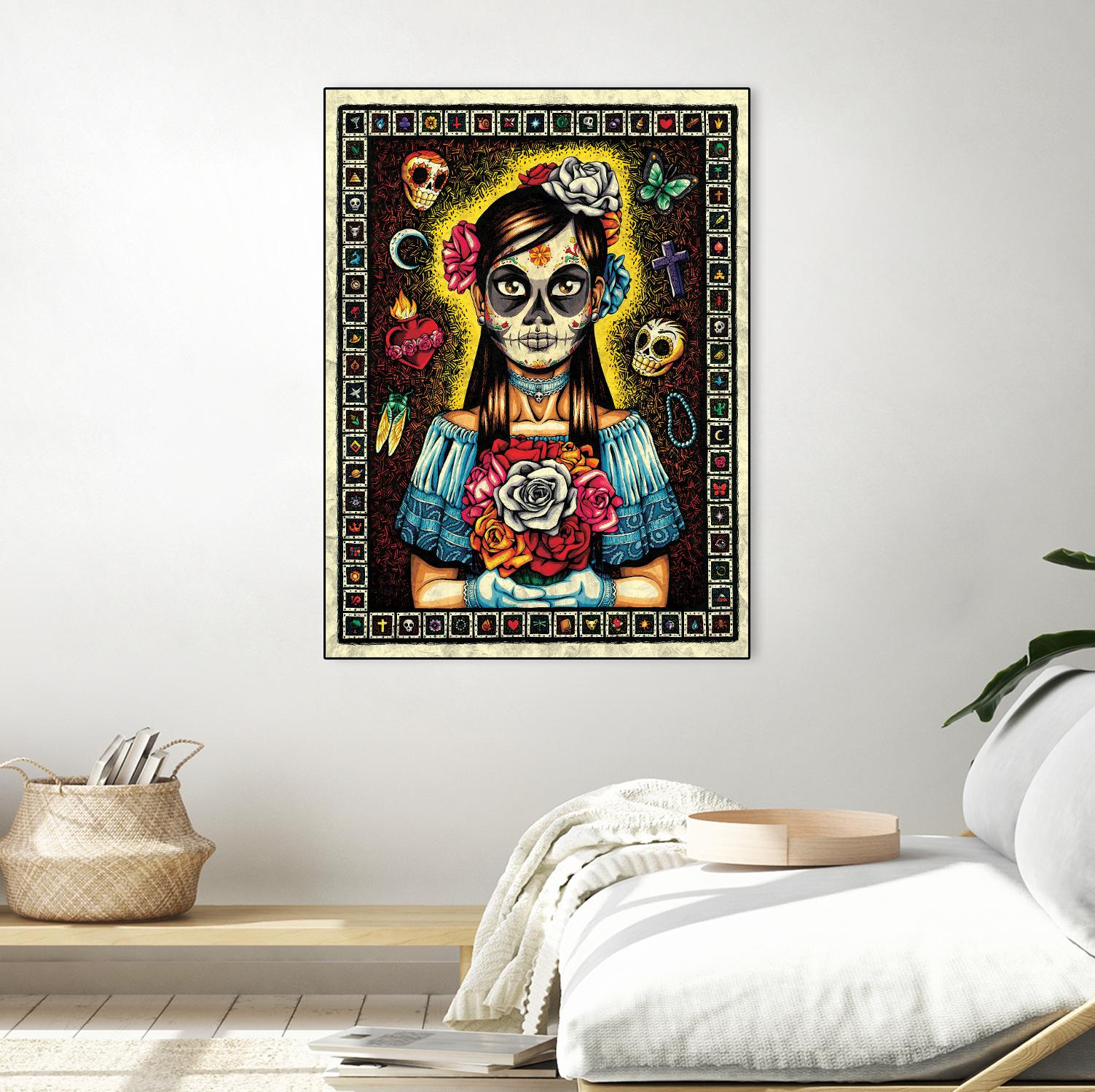 Muerta by Nicholas Ivins on GIANT ART - multicolor urban/pop surrealism; ethnic