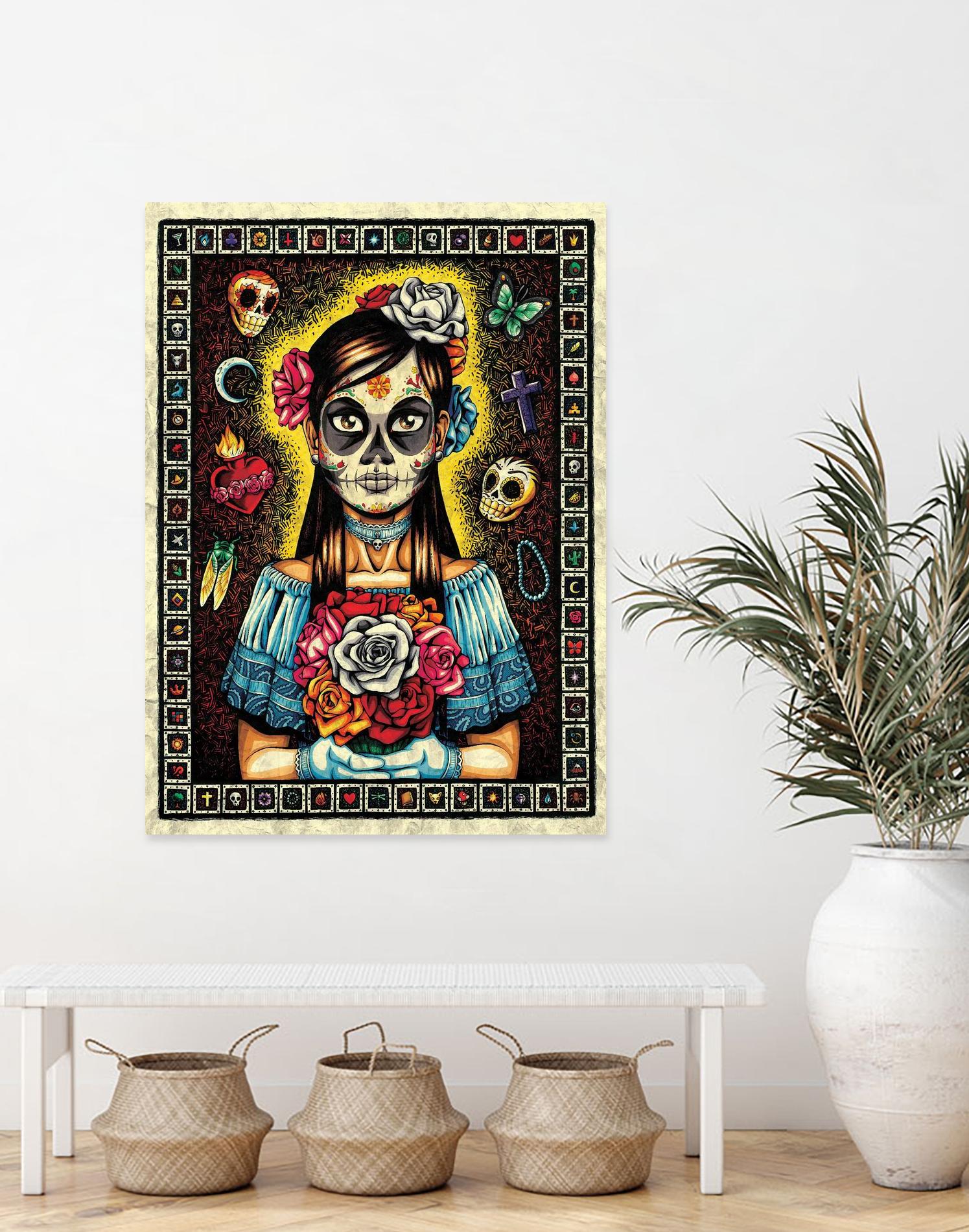 Muerta by Nicholas Ivins on GIANT ART - multicolor urban/pop surrealism; ethnic