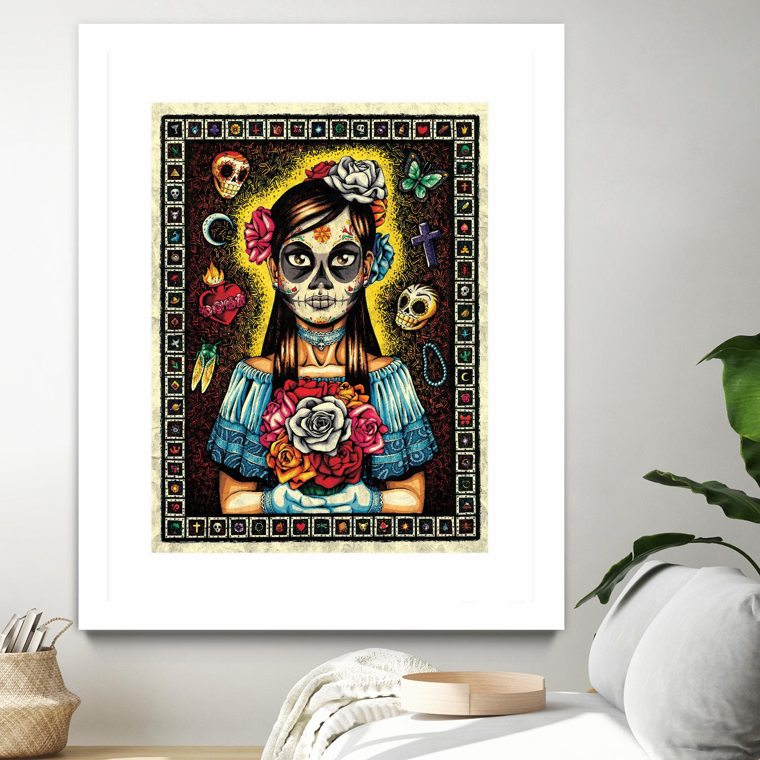 Muerta by Nicholas Ivins on GIANT ART - multicolor urban/pop surrealism; ethnic