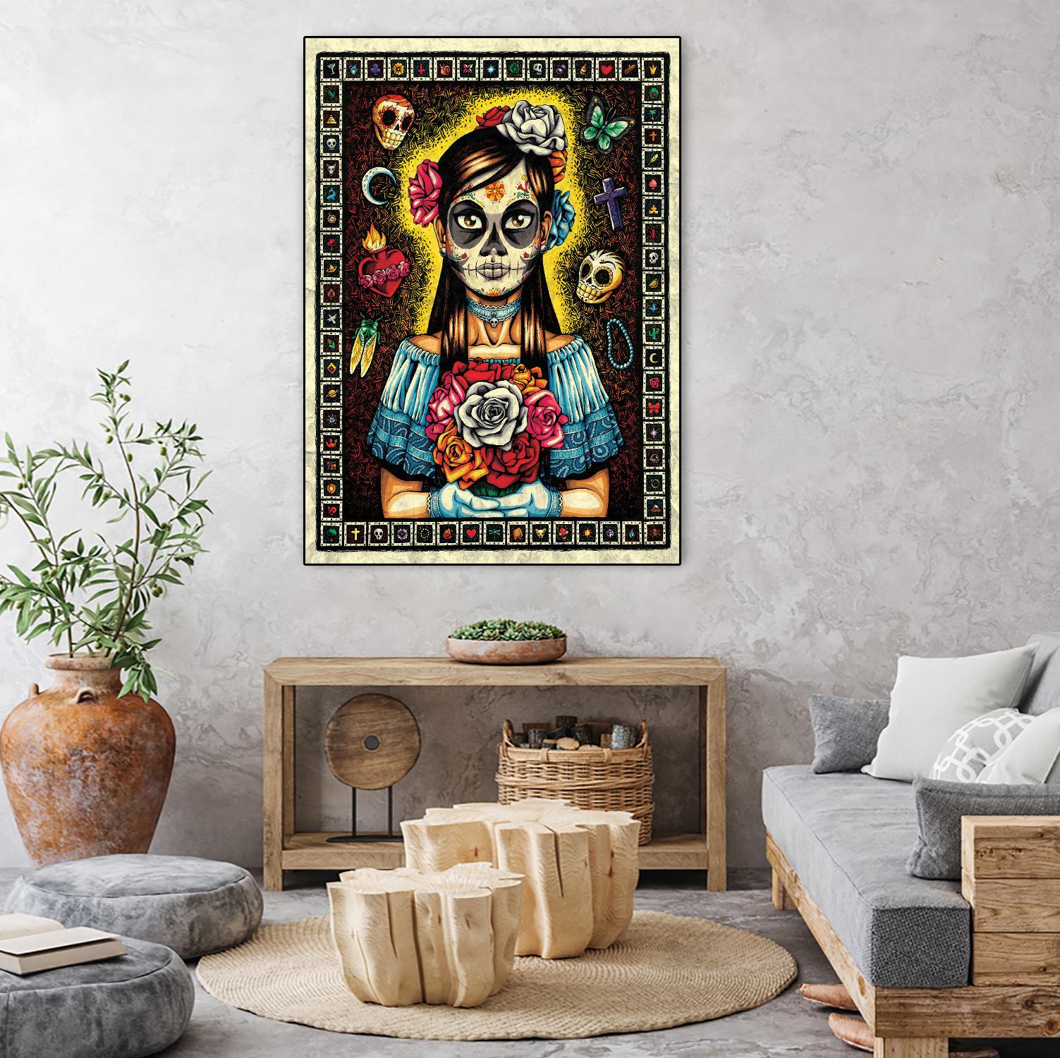 Muerta by Nicholas Ivins on GIANT ART - multicolor urban/pop surrealism; ethnic