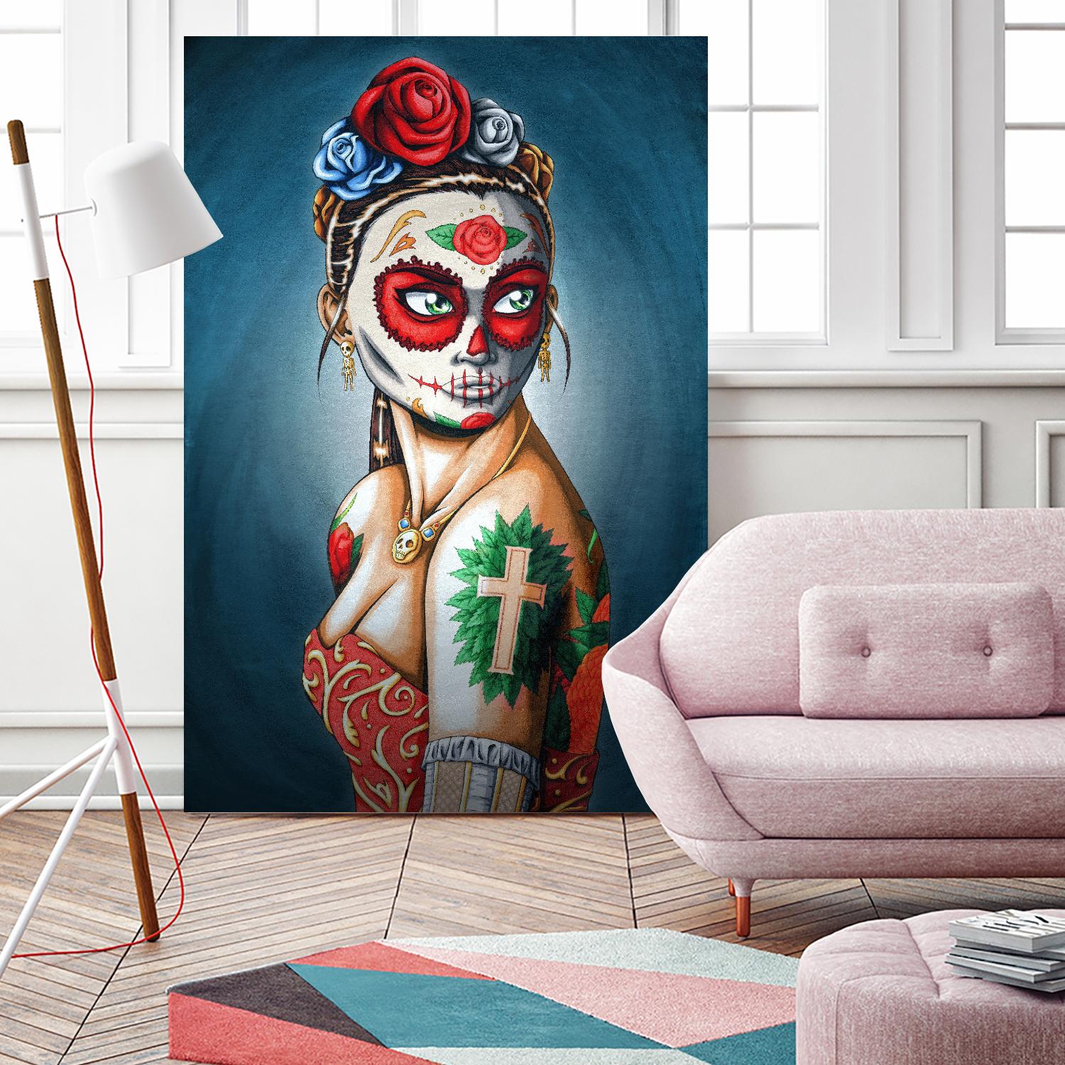 Luna by Nicholas Ivins on GIANT ART - multicolor urban/pop surrealism; ethnic