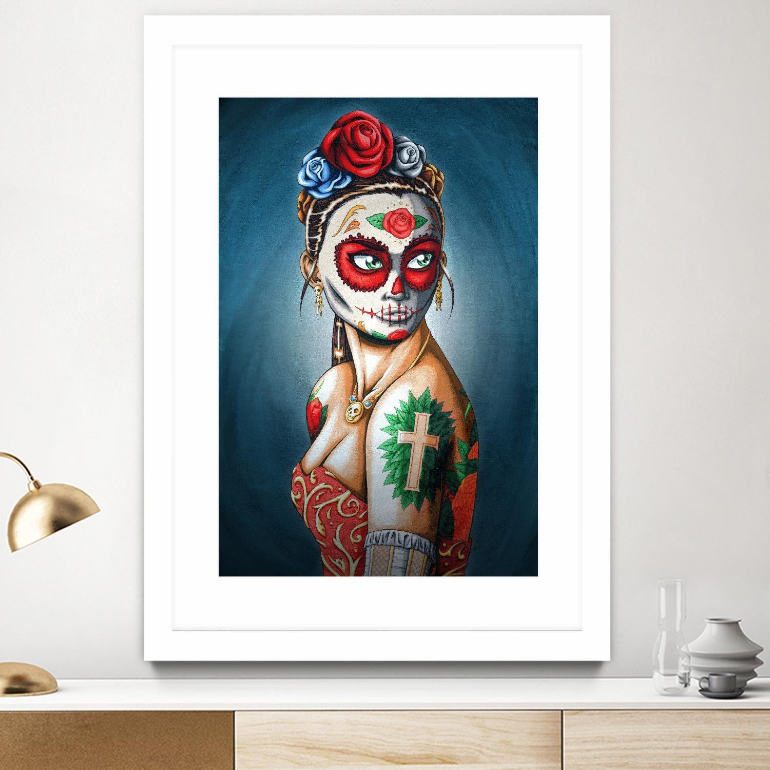 Luna by Nicholas Ivins on GIANT ART - multicolor urban/pop surrealism; ethnic