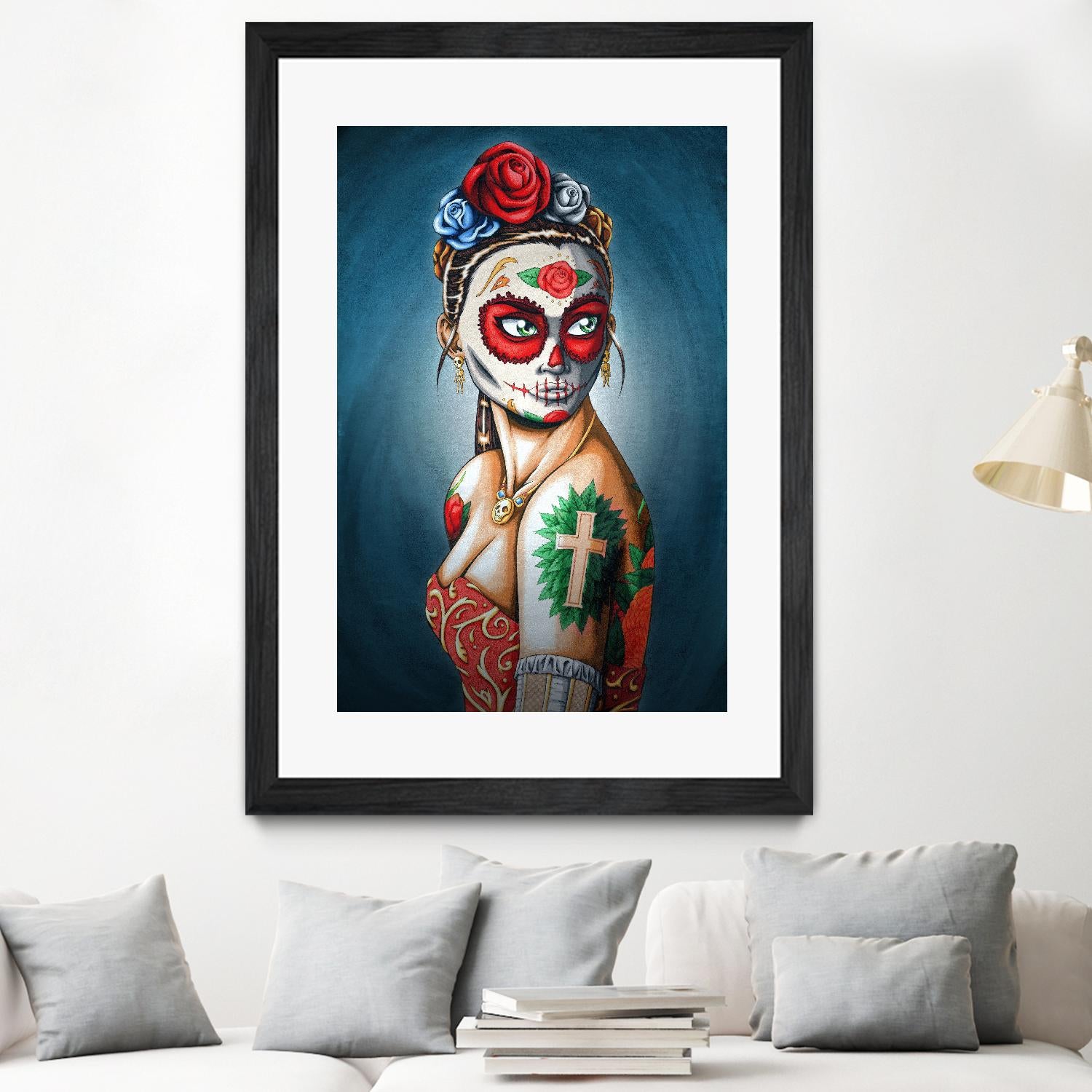 Luna by Nicholas Ivins on GIANT ART - multicolor urban/pop surrealism; ethnic