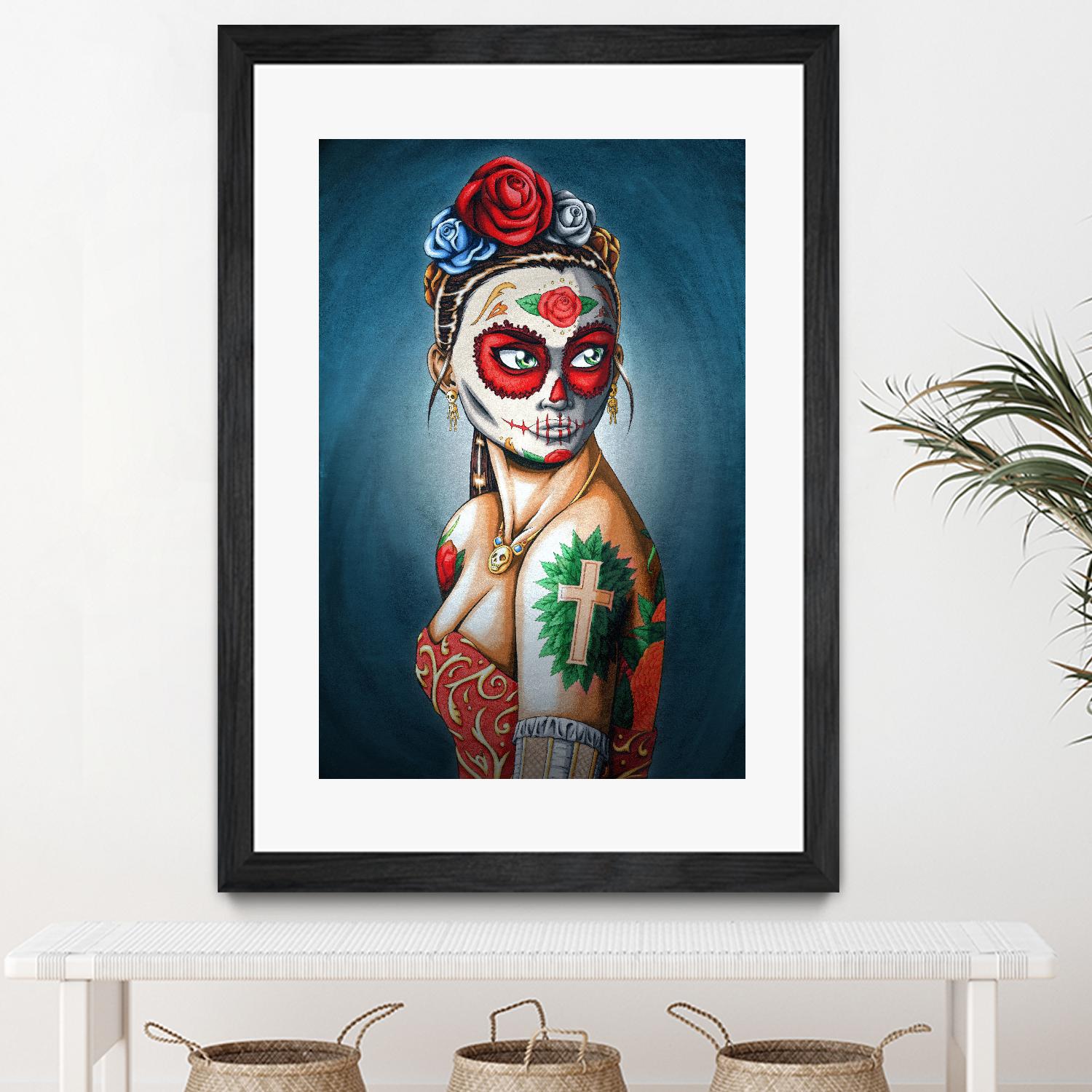 Luna by Nicholas Ivins on GIANT ART - multicolor urban/pop surrealism; ethnic