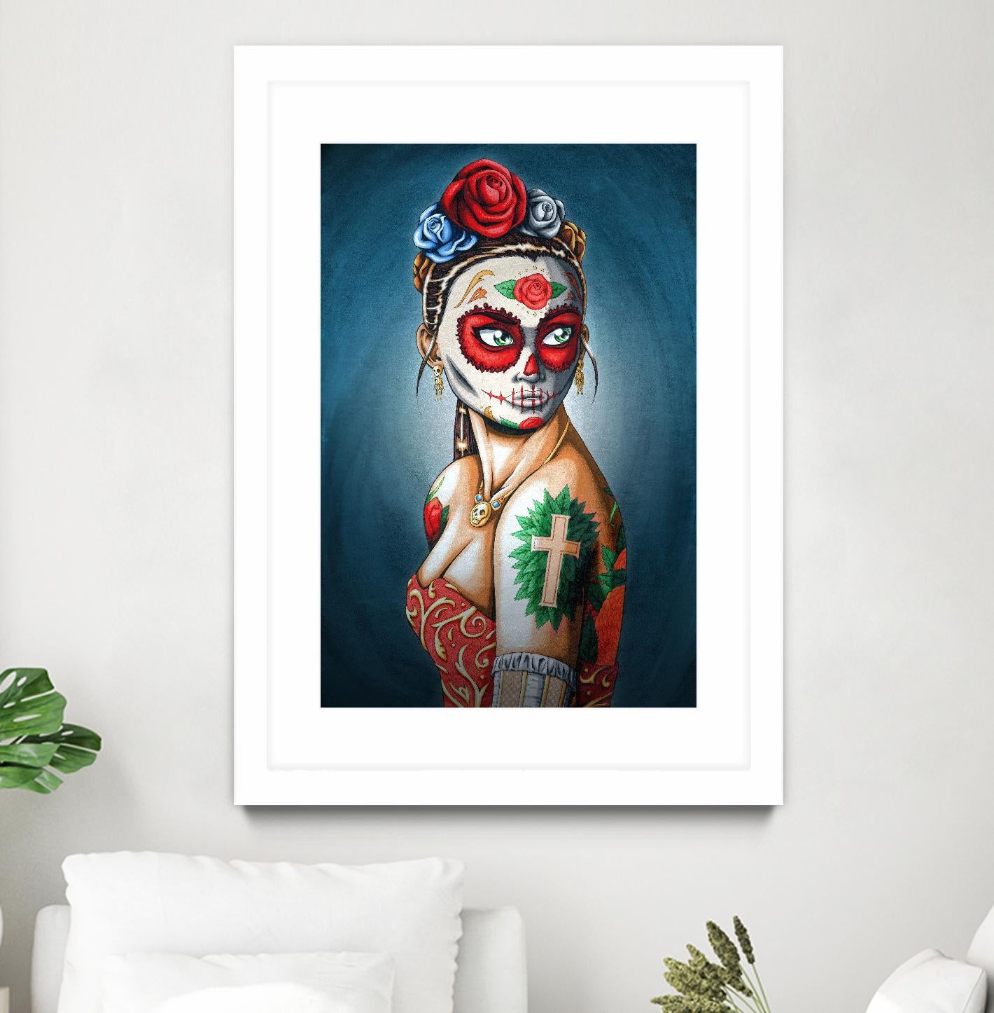 Luna by Nicholas Ivins on GIANT ART - multicolor urban/pop surrealism; ethnic