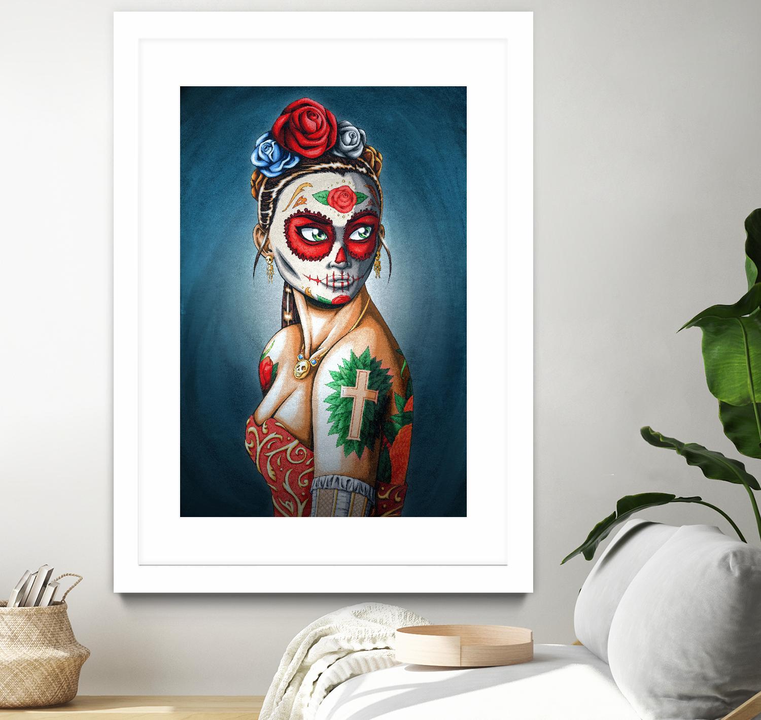 Luna by Nicholas Ivins on GIANT ART - multicolor urban/pop surrealism; ethnic