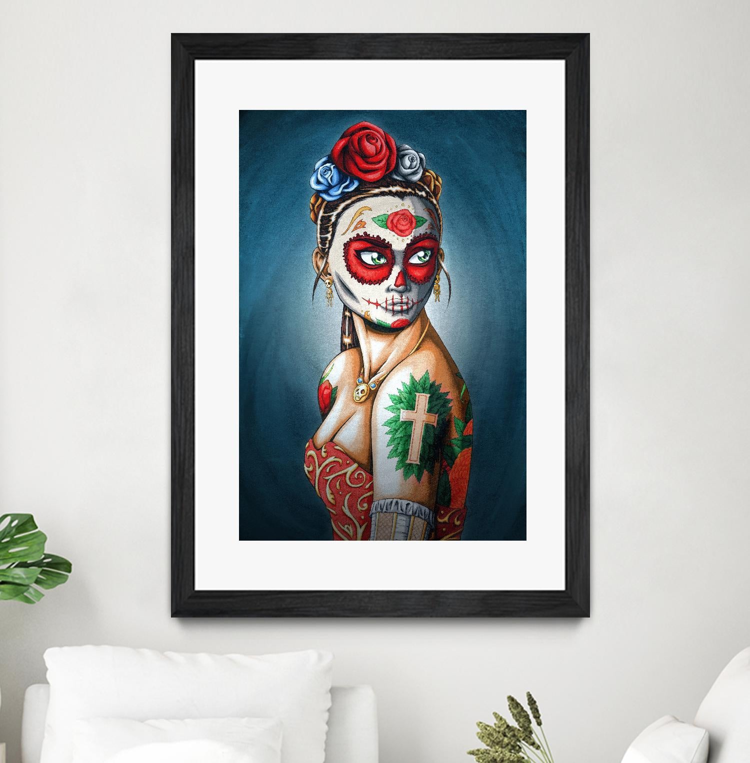 Luna by Nicholas Ivins on GIANT ART - multicolor urban/pop surrealism; ethnic