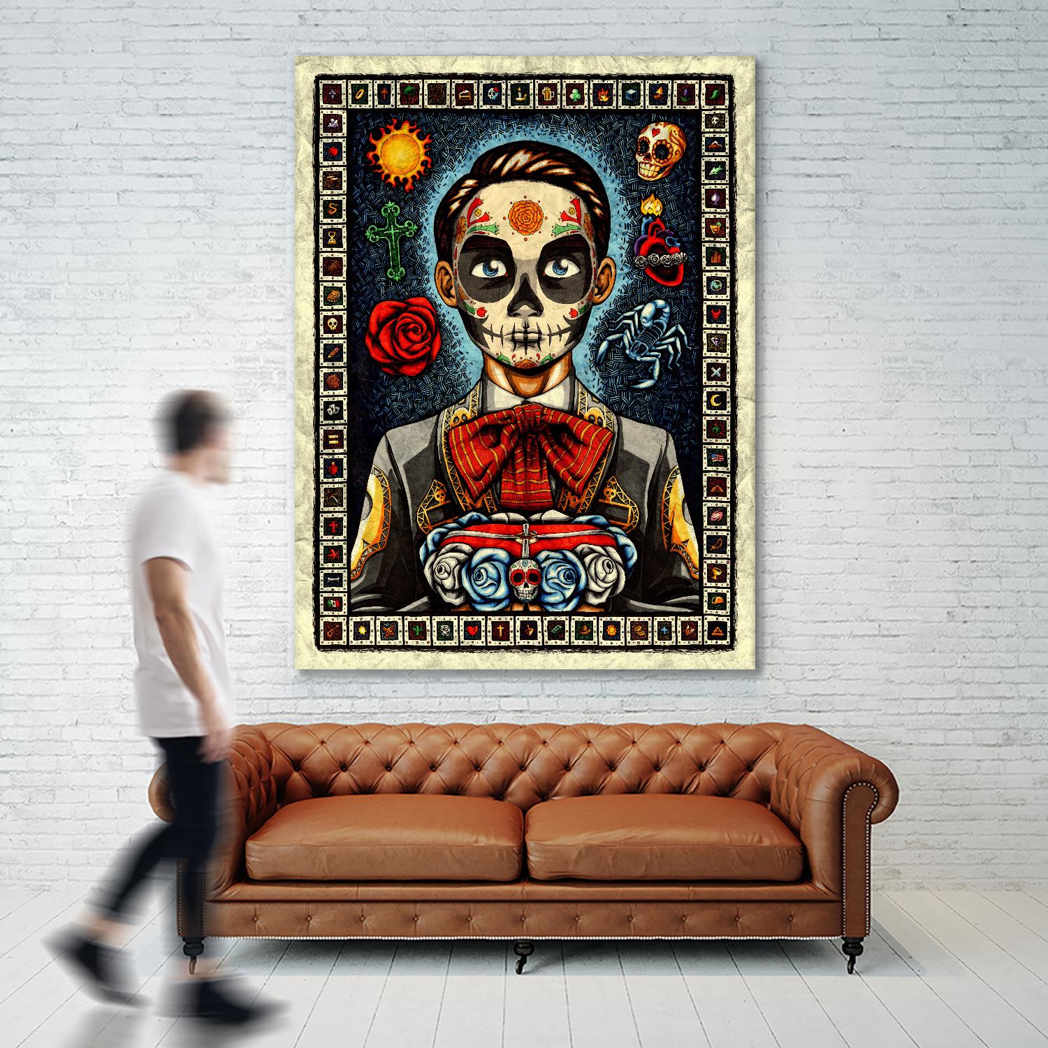 Muerto by Nicholas Ivins on GIANT ART - multicolor urban/pop surrealism; ethnic