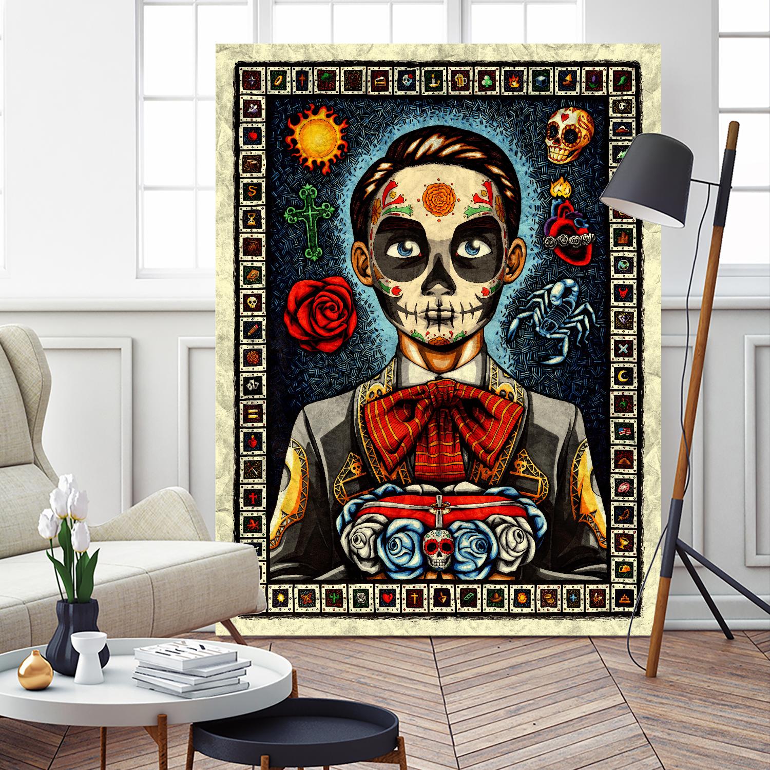 Muerto by Nicholas Ivins on GIANT ART - multicolor urban/pop surrealism; ethnic