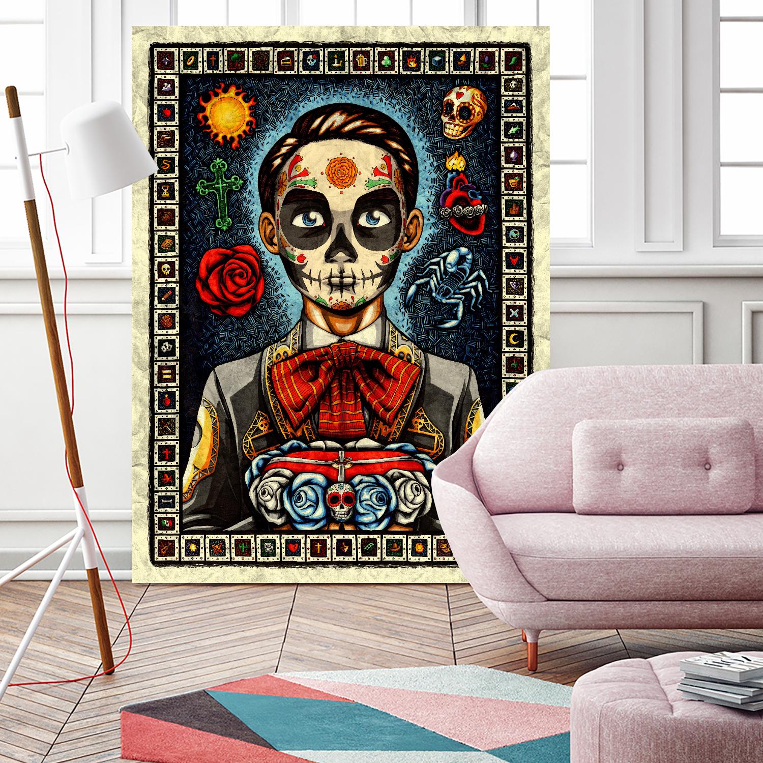 Muerto by Nicholas Ivins on GIANT ART - multicolor urban/pop surrealism; ethnic