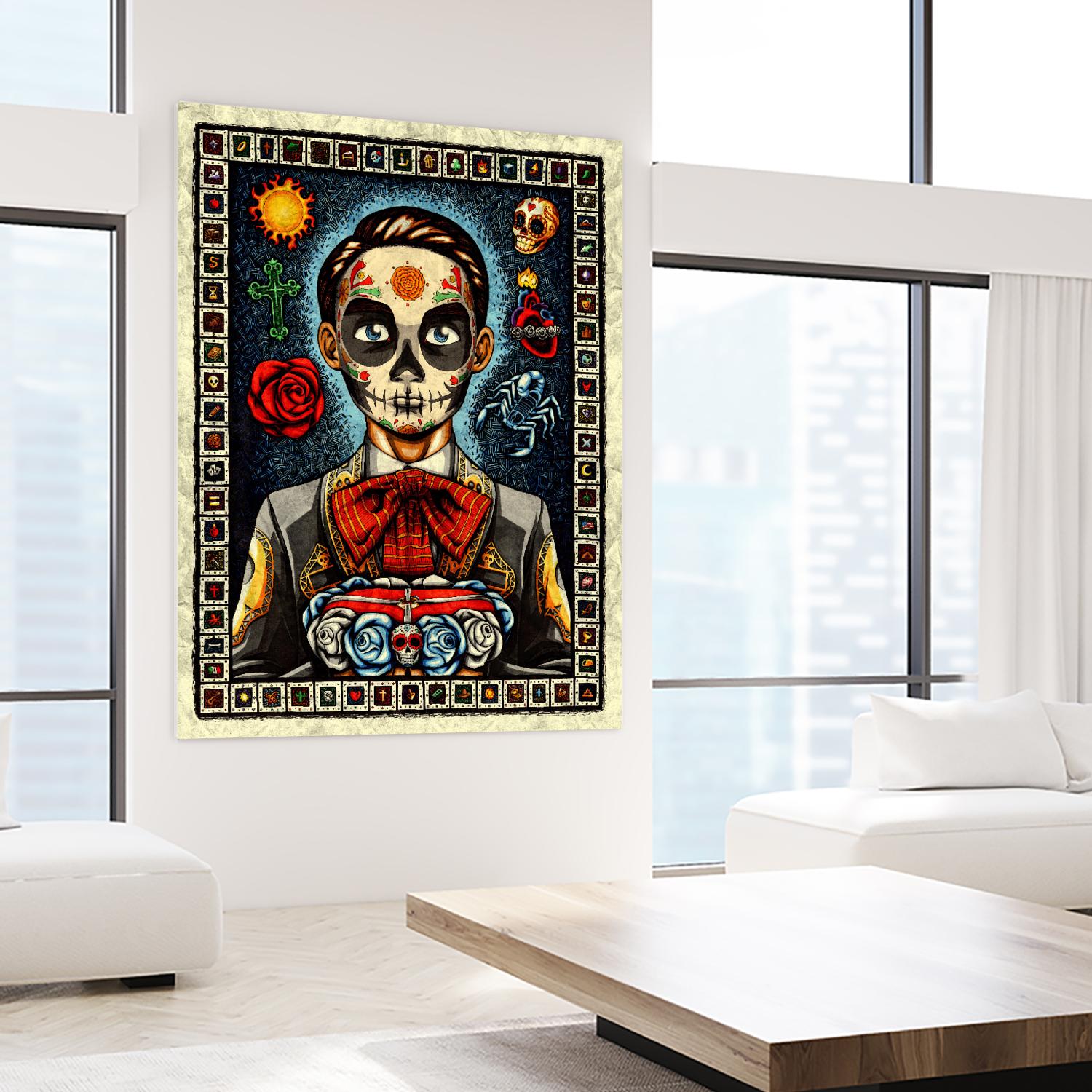 Muerto by Nicholas Ivins on GIANT ART - multicolor urban/pop surrealism; ethnic