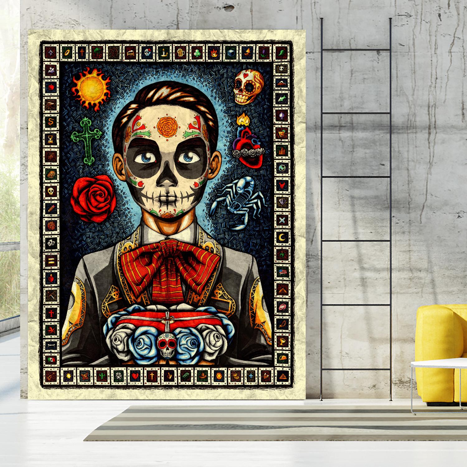 Muerto by Nicholas Ivins on GIANT ART - multicolor urban/pop surrealism; ethnic