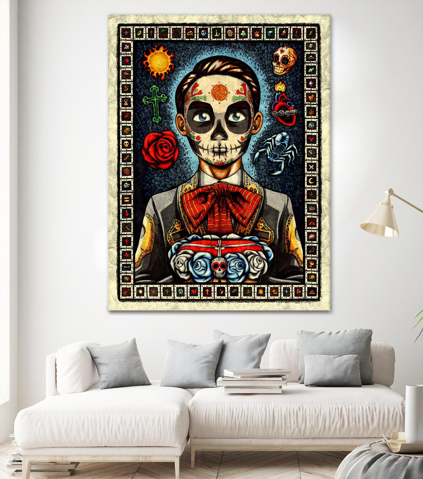 Muerto by Nicholas Ivins on GIANT ART - multicolor urban/pop surrealism; ethnic