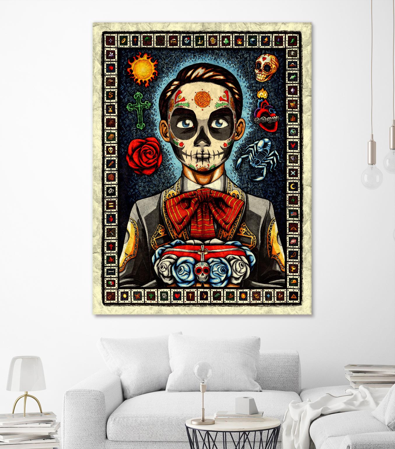Muerto by Nicholas Ivins on GIANT ART - multicolor urban/pop surrealism; ethnic