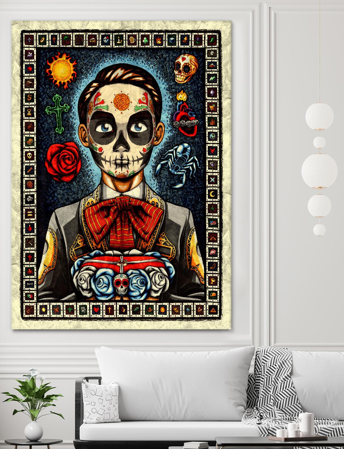 Muerto by Nicholas Ivins on GIANT ART - multicolor urban/pop surrealism; ethnic