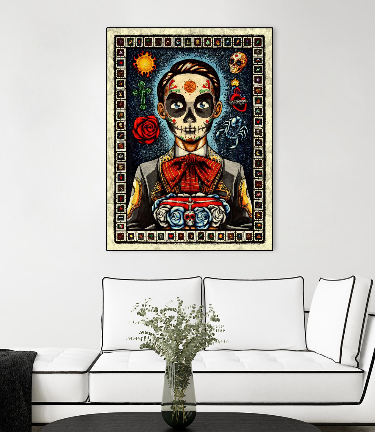 Muerto by Nicholas Ivins on GIANT ART - multicolor urban/pop surrealism; ethnic
